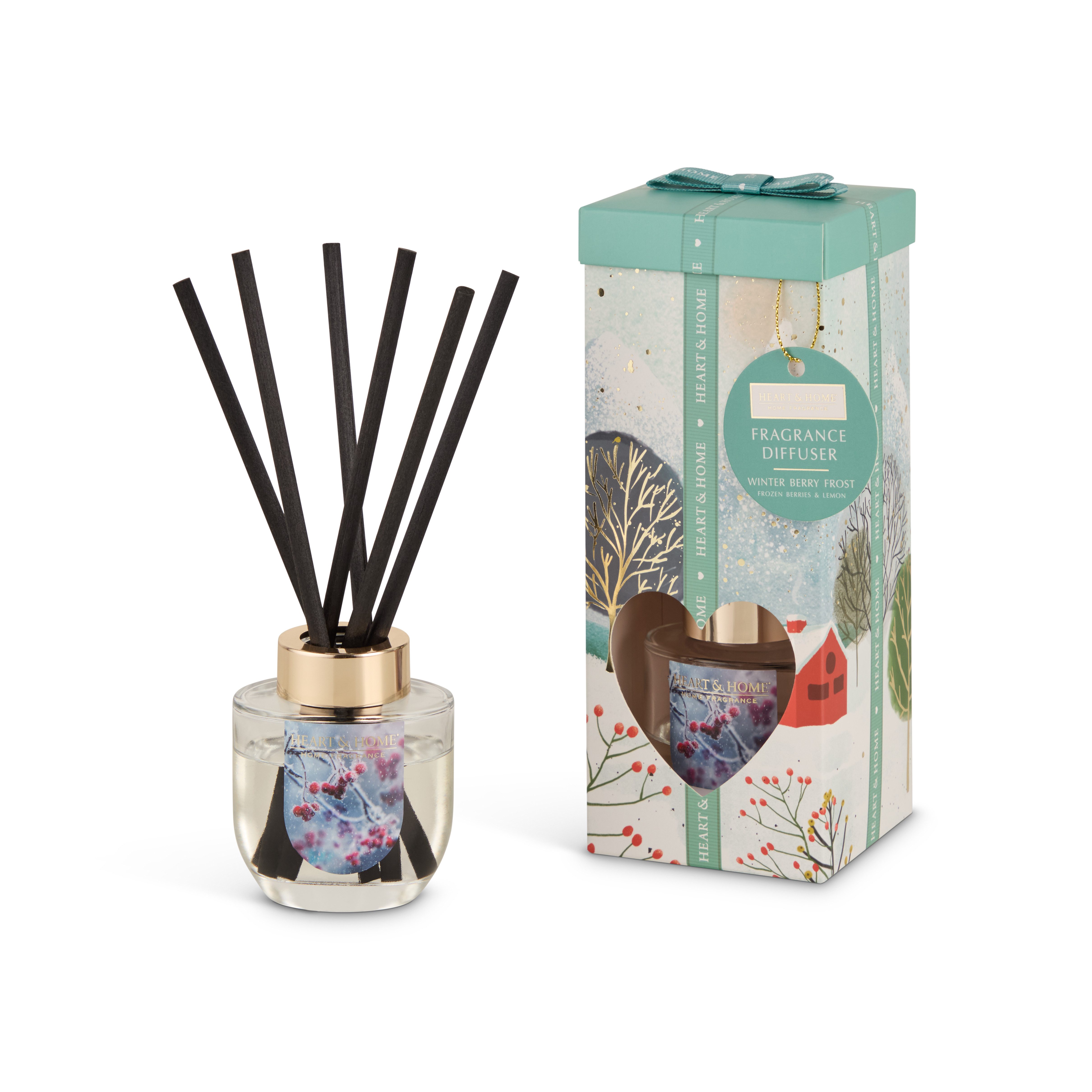 HEART & HOME Duftstäbchen 20425 - Diffuser "Winter Berry Frost", 70 ml (1-St)