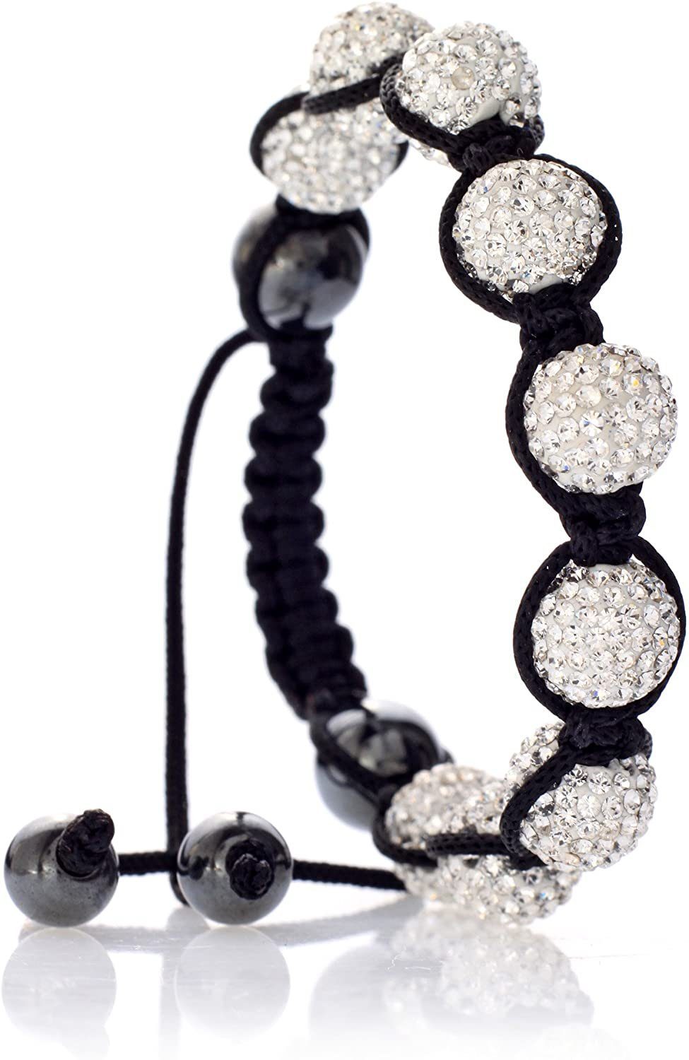 Karisma Edelstahlarmband Karisma Shambala Damen Armband 10 mm Kristalkugeln