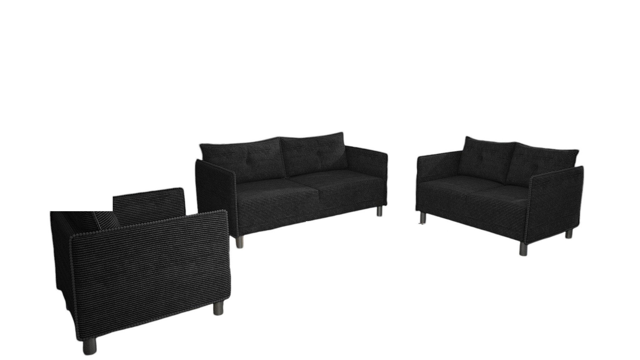 Fun Möbel Polstergarnitur Sofaset Designersofa DECLAN günstig online kaufen