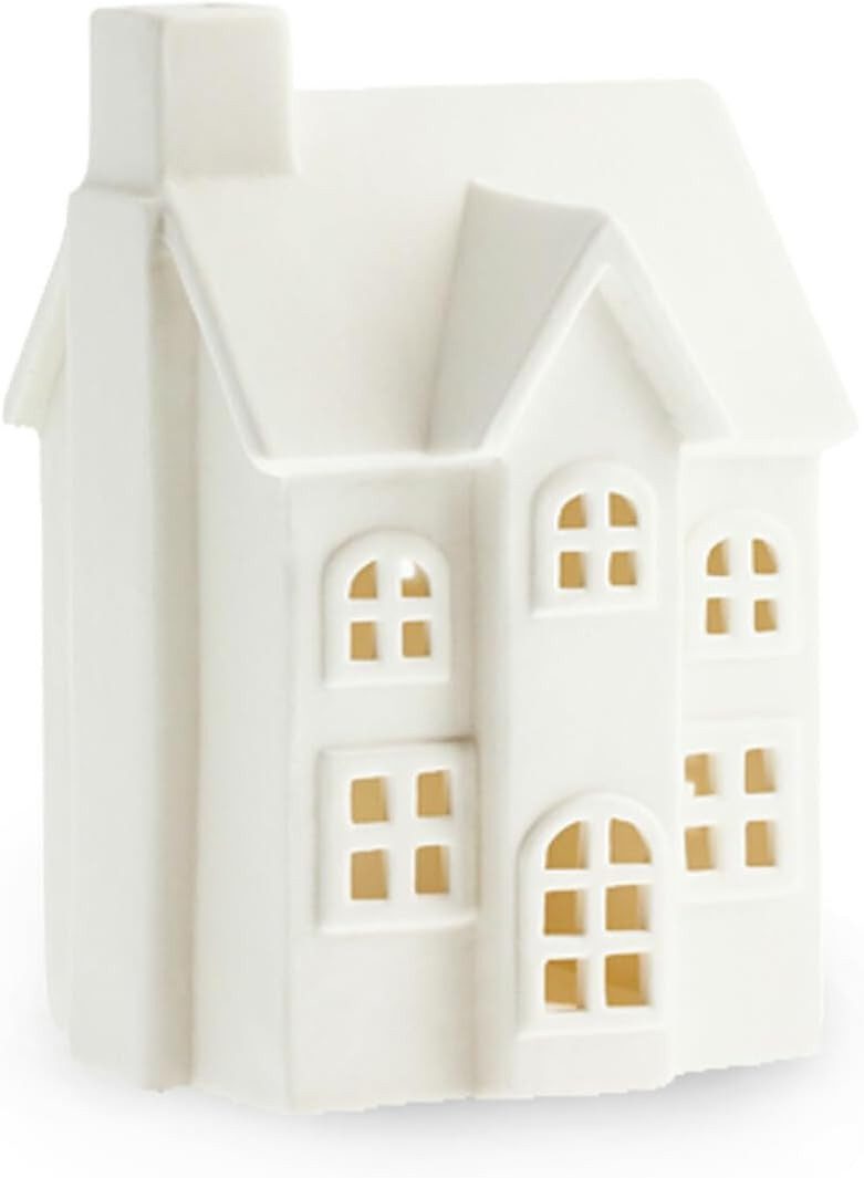 Storefactory Scandinavia Windlicht Dekohaus BYN Nr 2 weiß, 10x9x14 cm