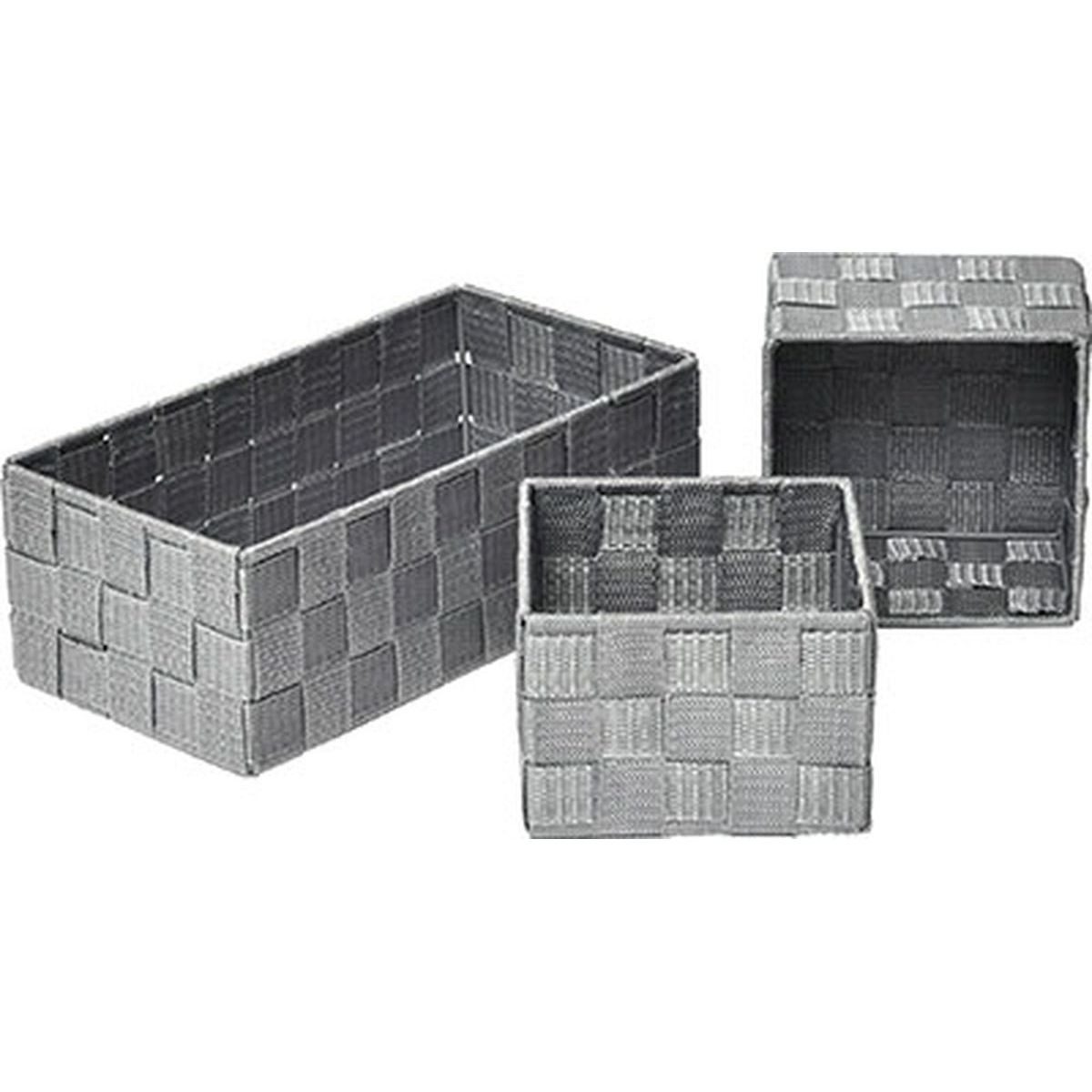 TENDANCE Aufbewahrungskorb Dekokorb Ordnungsboxen 3-teilig Box günstig online kaufen