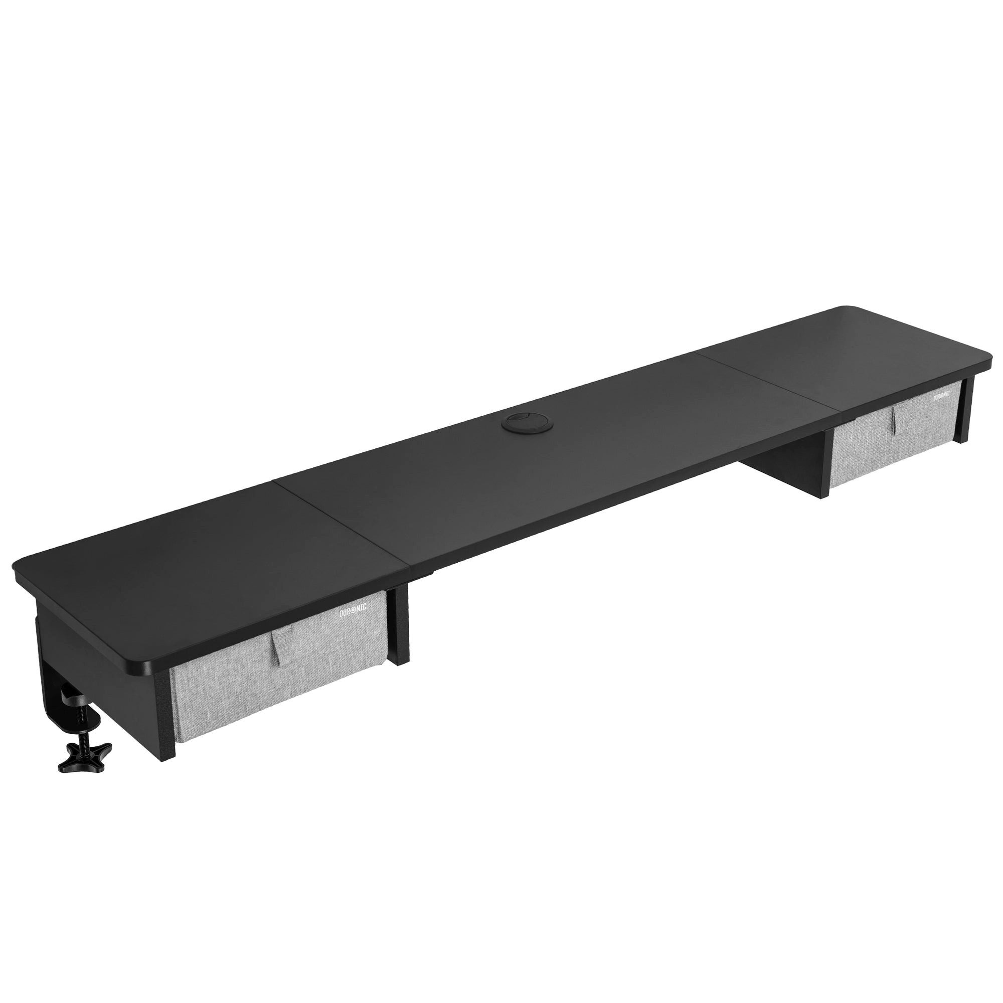 Duronic Schreibtischaufsatz DD2 BK Schreibtischaufsatz für 2 Monitore, Schreibtisch Erweiterung