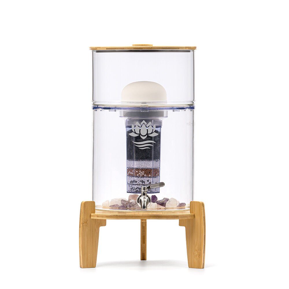 Lotus Vita Wasserfilter Glas-Wasserspender Kendra 9L - Lotus Fontana