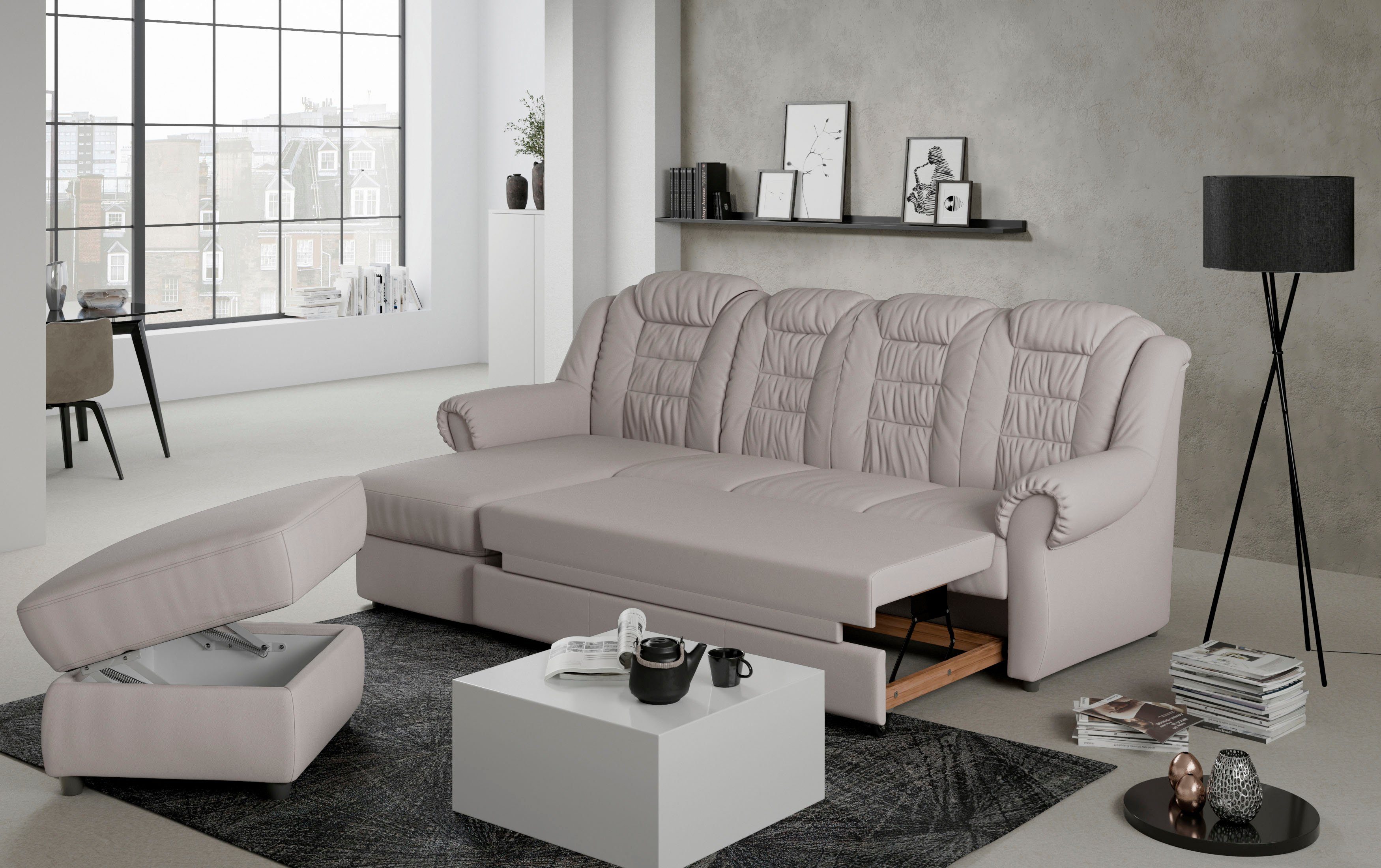 Home affaire Ecksofa Boston L-Form, mit günstig online kaufen