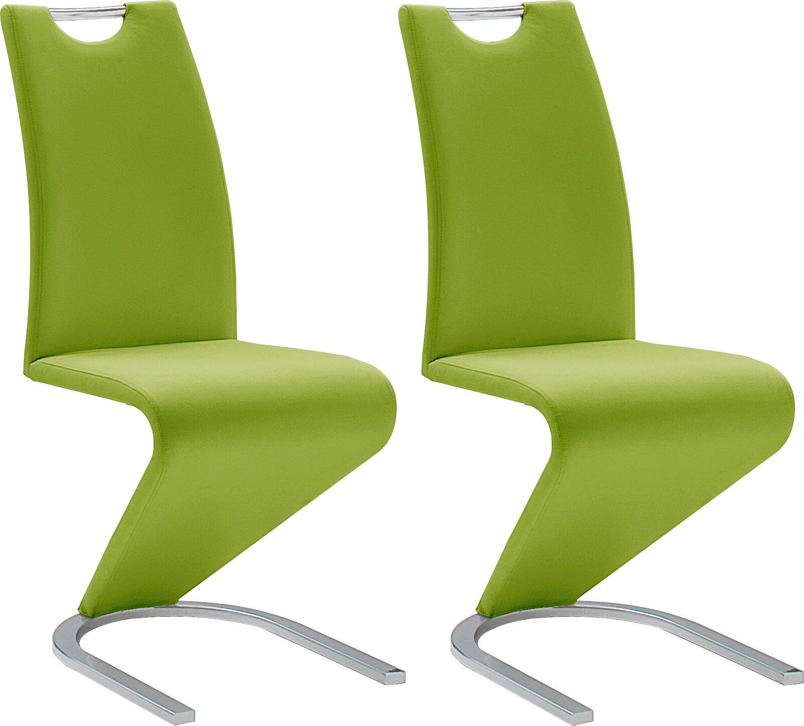 Kg belastbar 2er-, bis (Set, Stuhl Freischwinger furniture MCA 6er-Set, St), 120 2 4er-, lime Amado