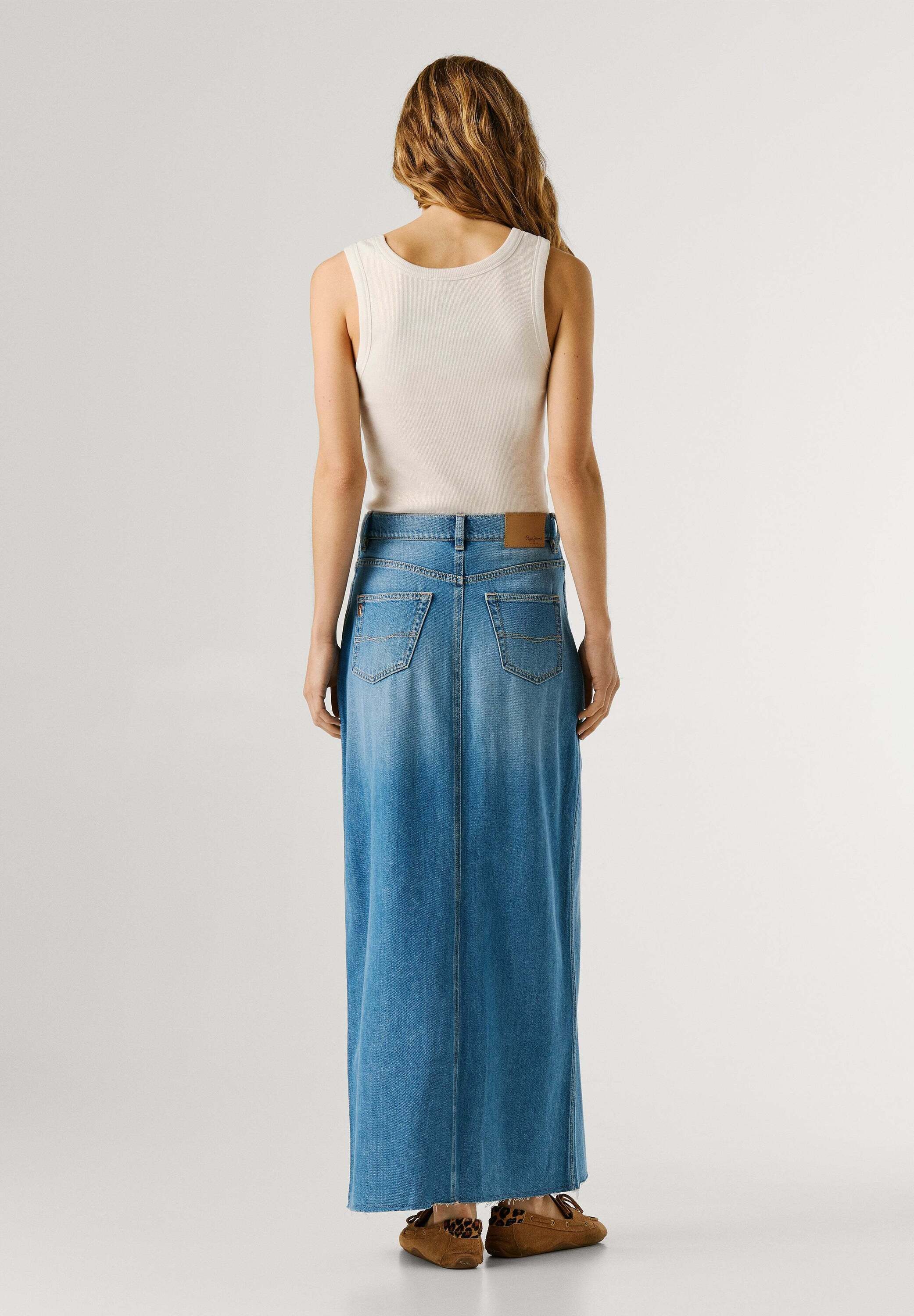 Pepe Jeans A-Linien-Rock skirt MAXI SKIRT HW MIRA
