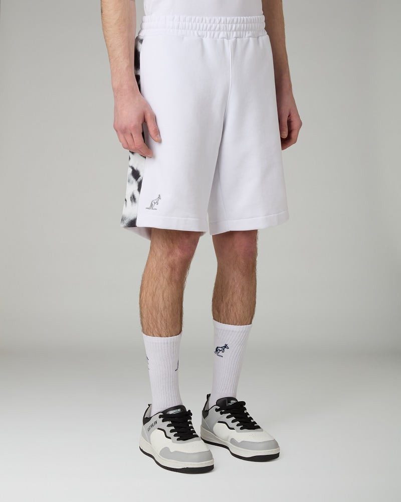 Australian Shorts Tennishose File 2025 (Baumwolle) kurz weiss/schwarz Herren