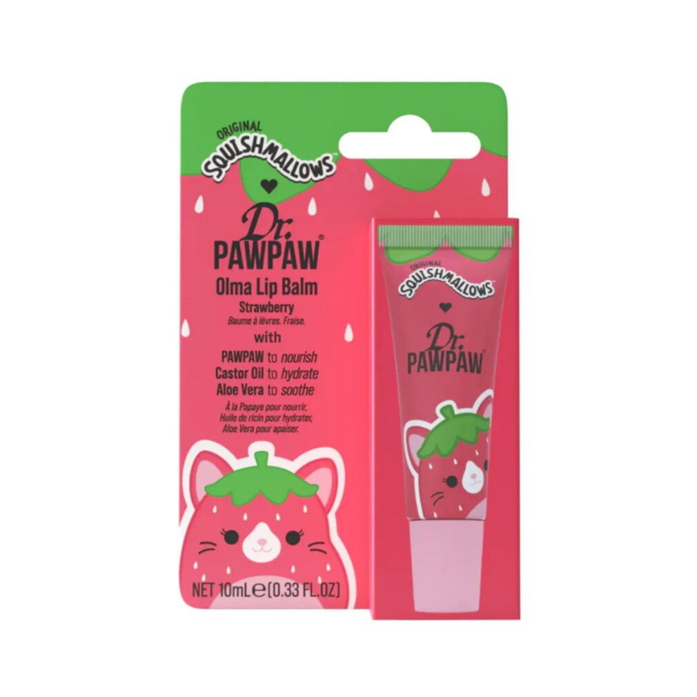 Dr. Pawpaw Lippenpflegemittel, Olma Strawberry, Aloe Vera, feuchtigkeitsspendender Lippenbalsam