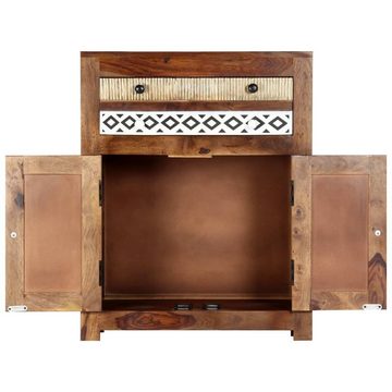 tinkaro Sideboard ESMIN Palisander-Massivholz Kommode Braun