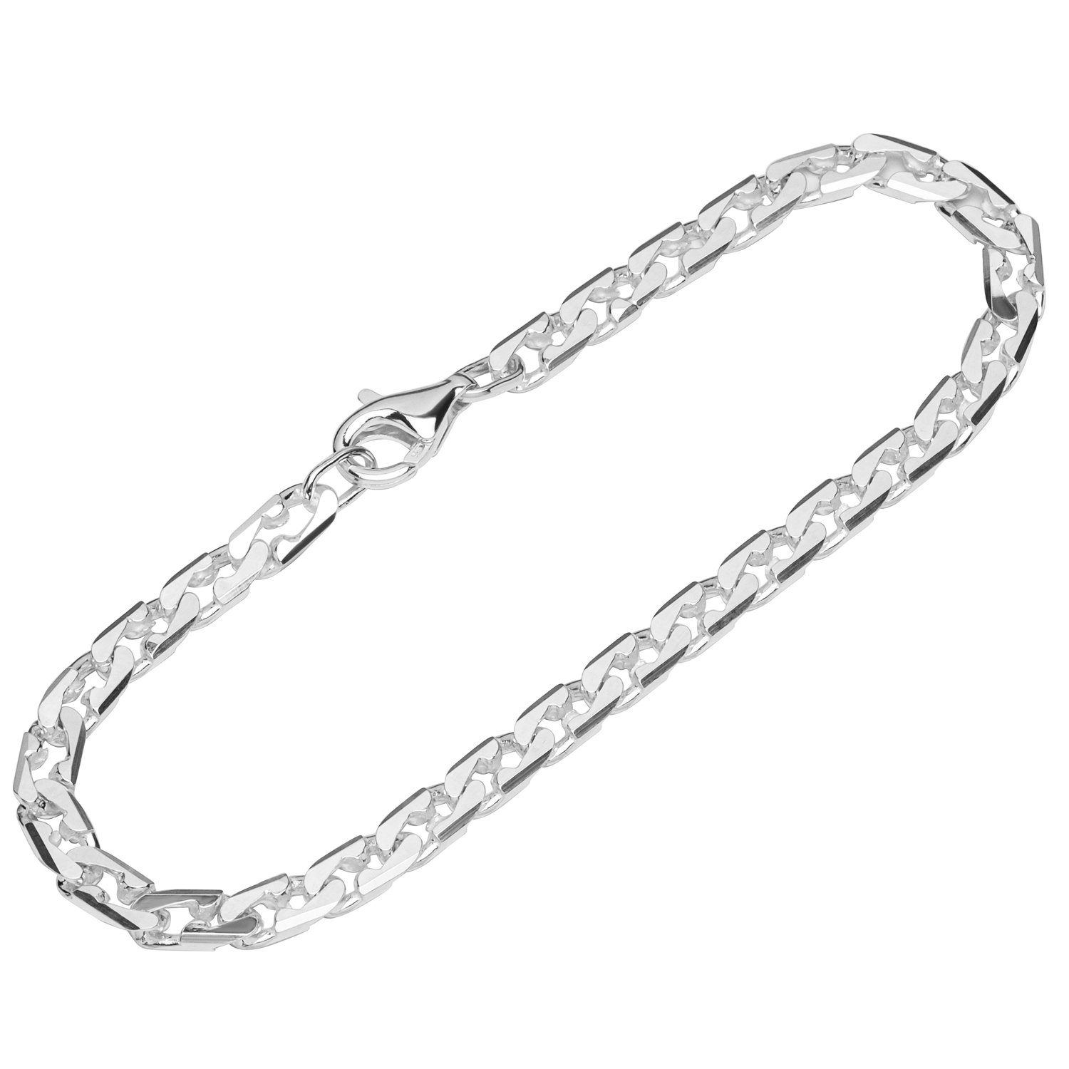 NKlaus Armband Armband 925 Sterling Silber 22cm Langpanzerkette g (1 Stück) günstig online kaufen