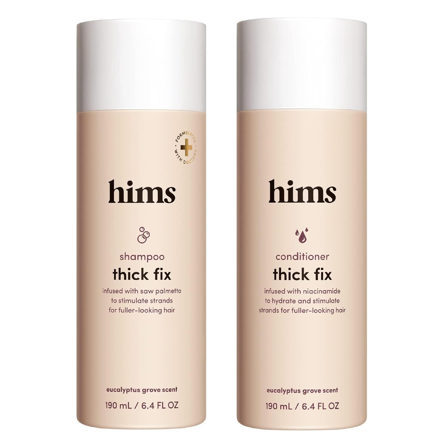 hims Kopfhaut-Pflegeshampoo Fix Shampoo und Conditioner Set für Männer, reduziert Haarausfall, Verdickend, feuchtigkeitsspendend