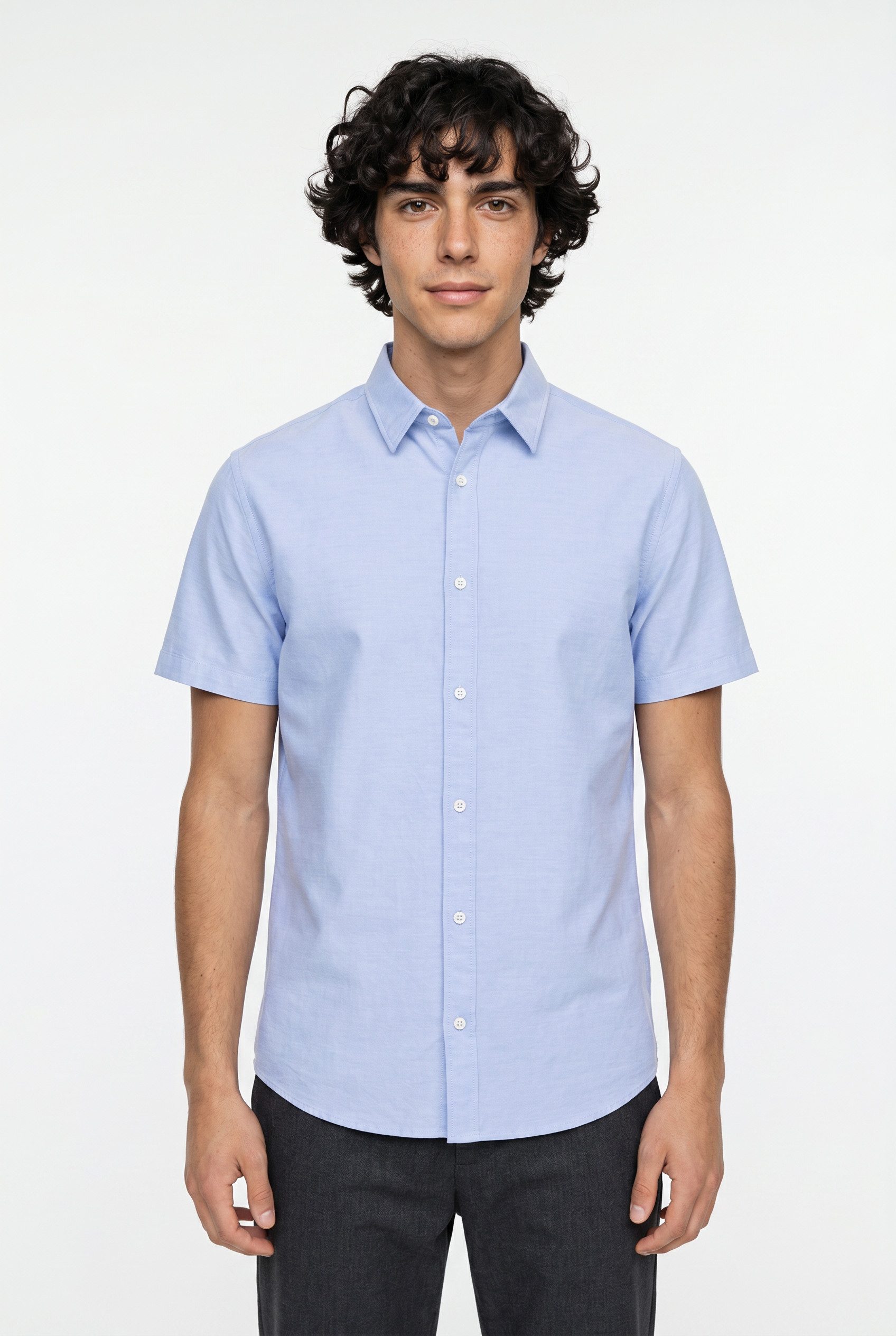 Kurzarmhemd JJCHAD OXFORD STRIPE SHIRT SS