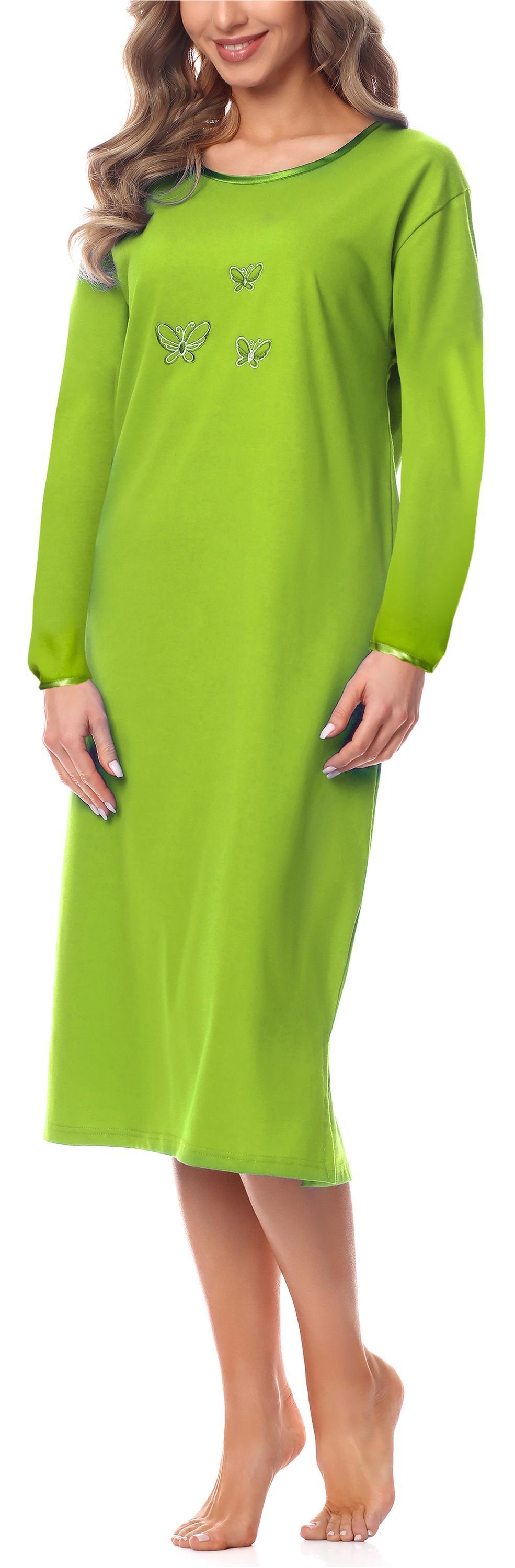 Merry Style Nachthemd Damen Langarm Nachthemd günstig online kaufen