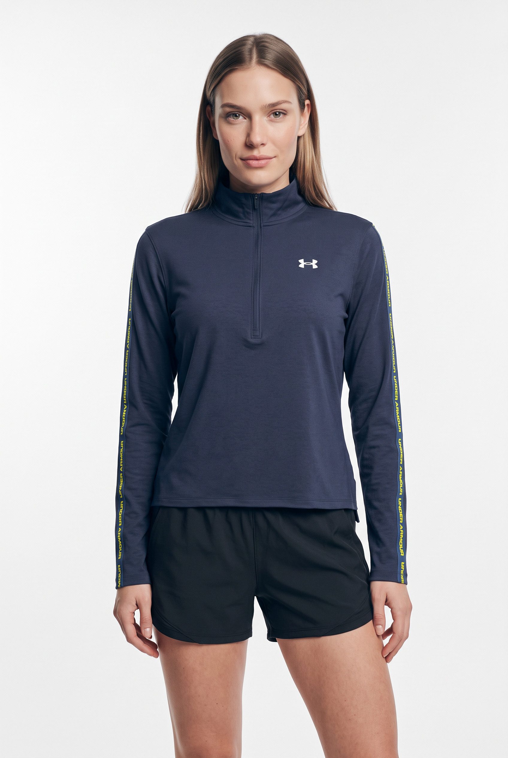 Under Armour® Trainingsshirt UA Icon Vida Flc FZ atmungsaktives Material, aus Polyester, schnell trocknend