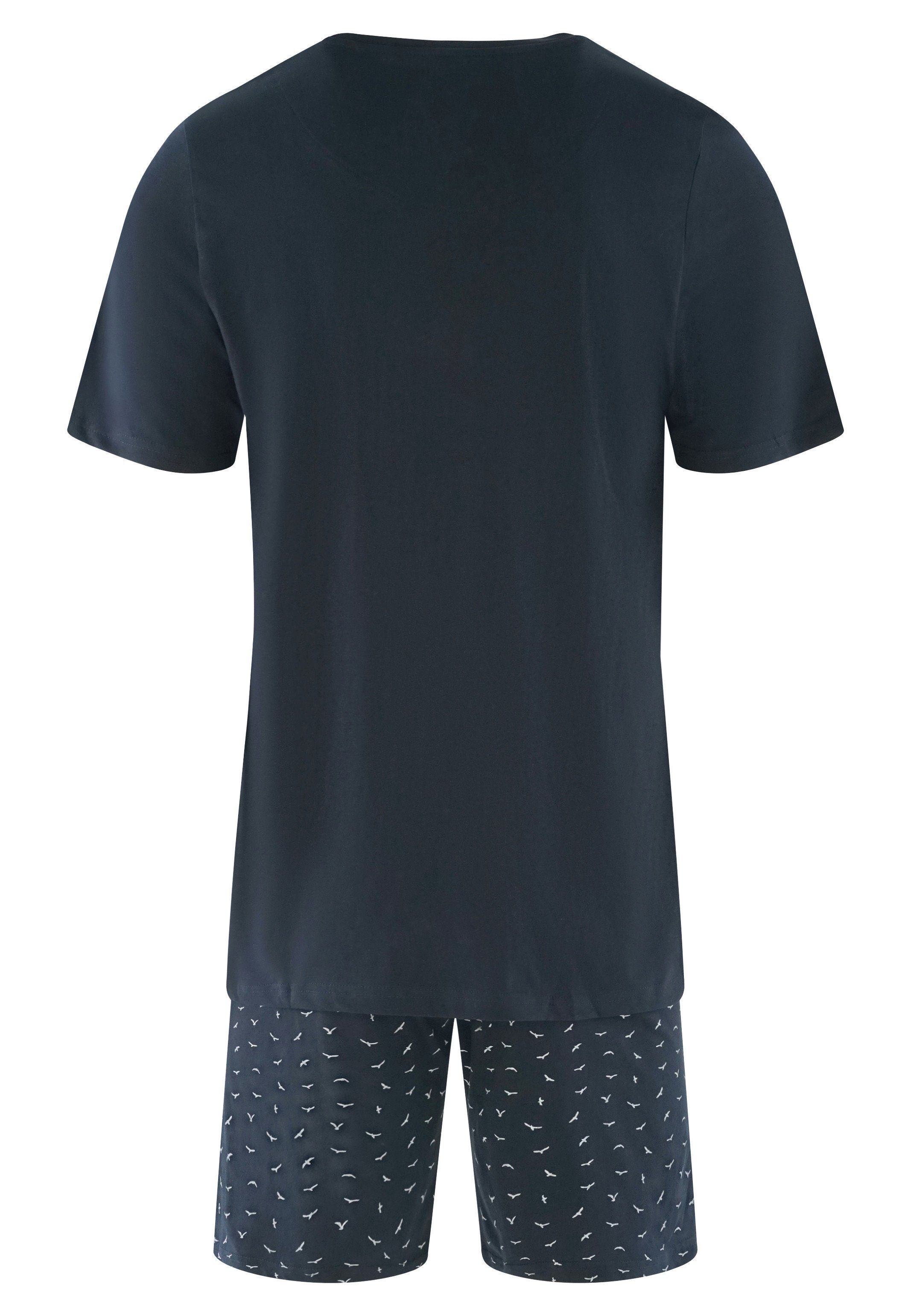 seidensticker Pyjama Basic (Set, 2 tlg) Schlafanzug kurz - Baumwolle -  Baumwolle -