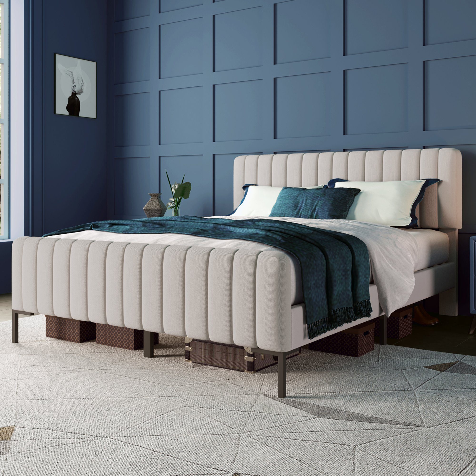 OKWISH Polsterbett Jugendbett (160X200cm), Jugendbett für günstig online kaufen
