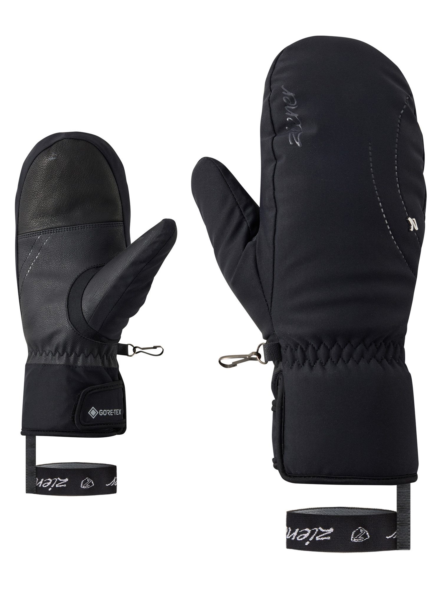 Ziener Fäustlinge KJELY-Z GORE‑TEX® + GORE‑TEX plus warm DAMEN wasserdicht, winddicht, atmungsaktiv, extra warm, Lederanteile