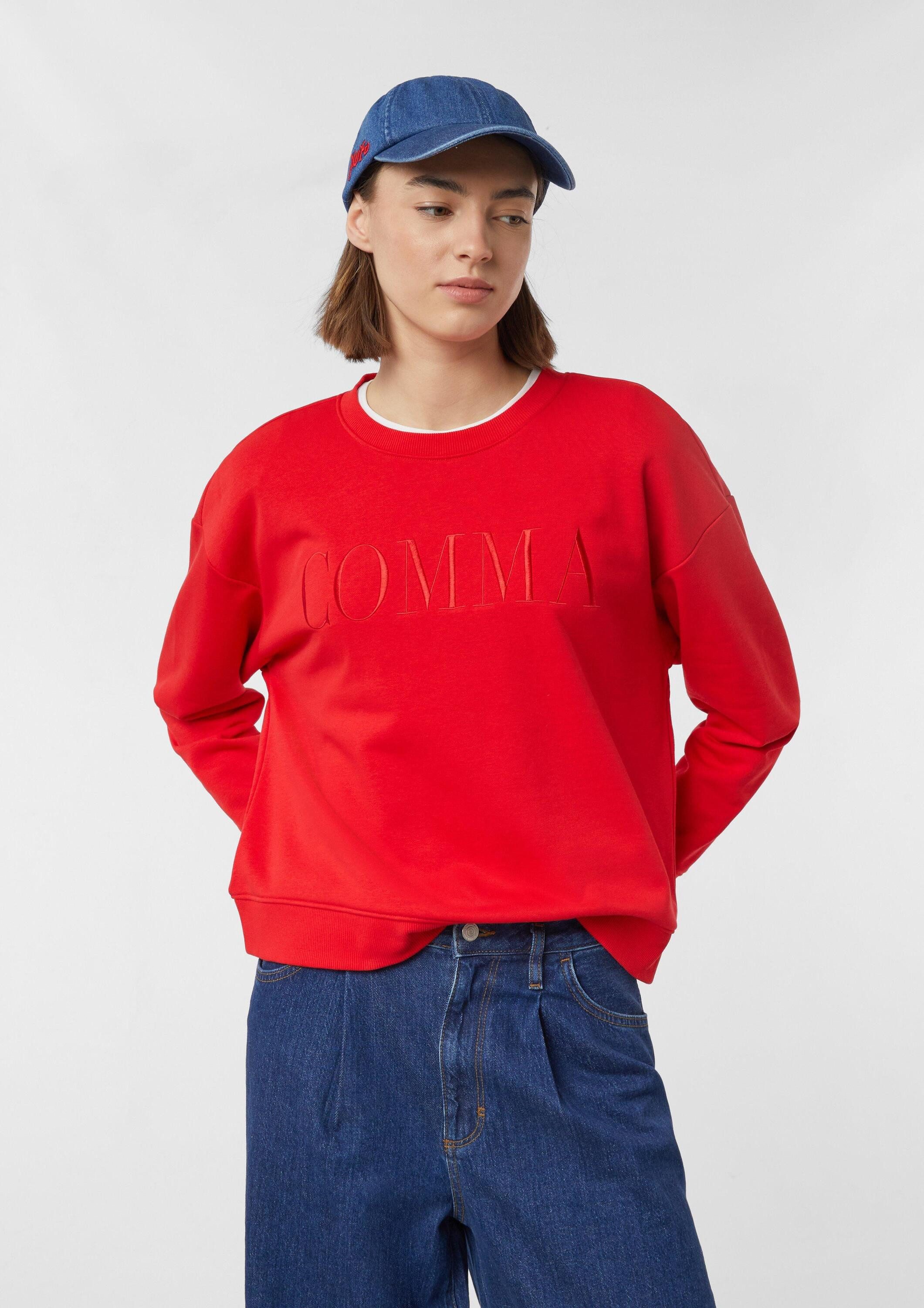 comma Snapback Cap Kappe Denim-Cap mit Stickerei günstig online kaufen