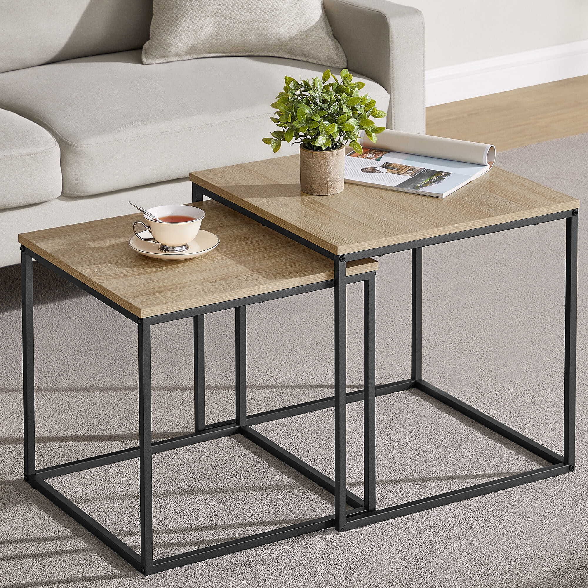Home Collective Couchtisch 2er Set Beistelltisch günstig online kaufen