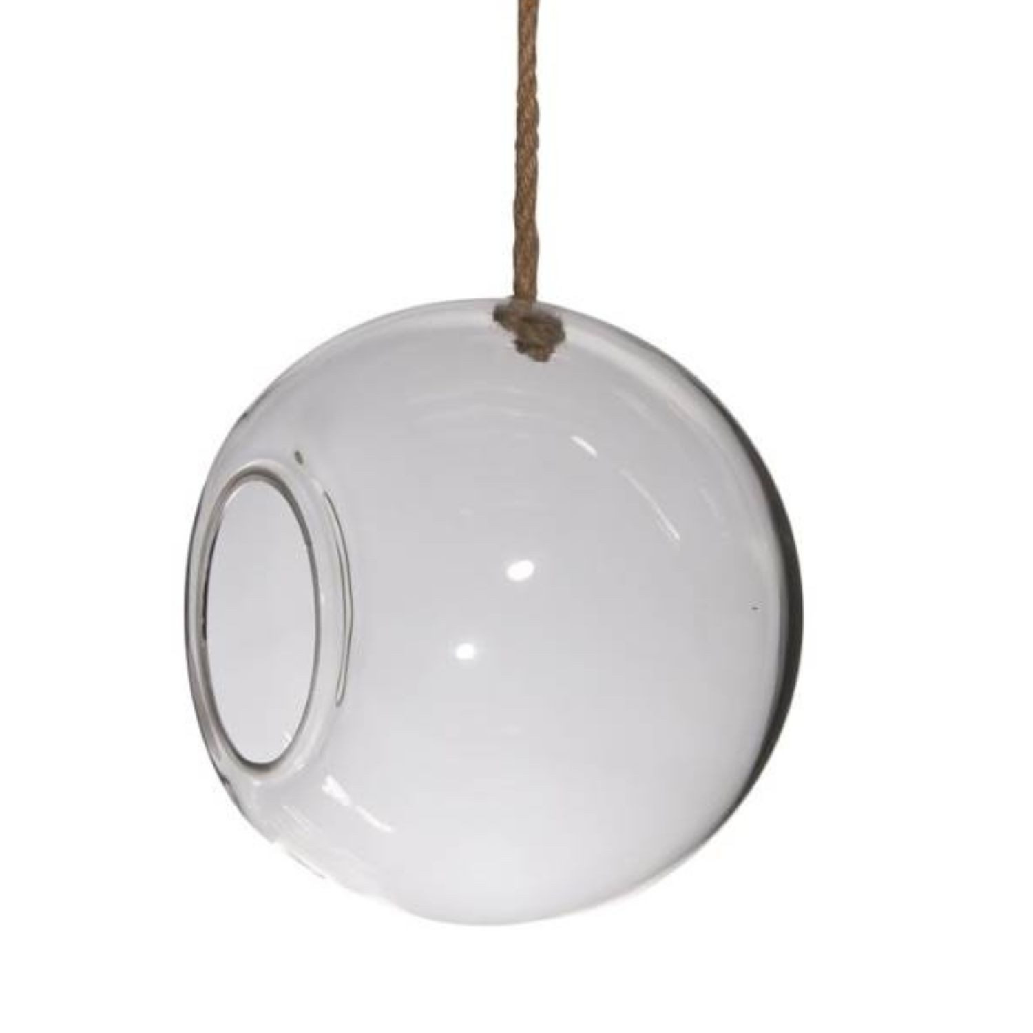 Hakbijl Glass Kugelvase, Farbe: Transparent, Höhe: 25cm