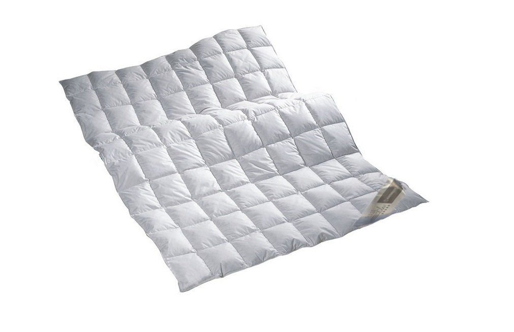 Sanders Kauffmann Daunenbettdecke first class Daunendecke extra leichte Sommerdecke, Füllung: Daune Klasse 1, weiches Inlett, Bezug, Top Preis Leistung