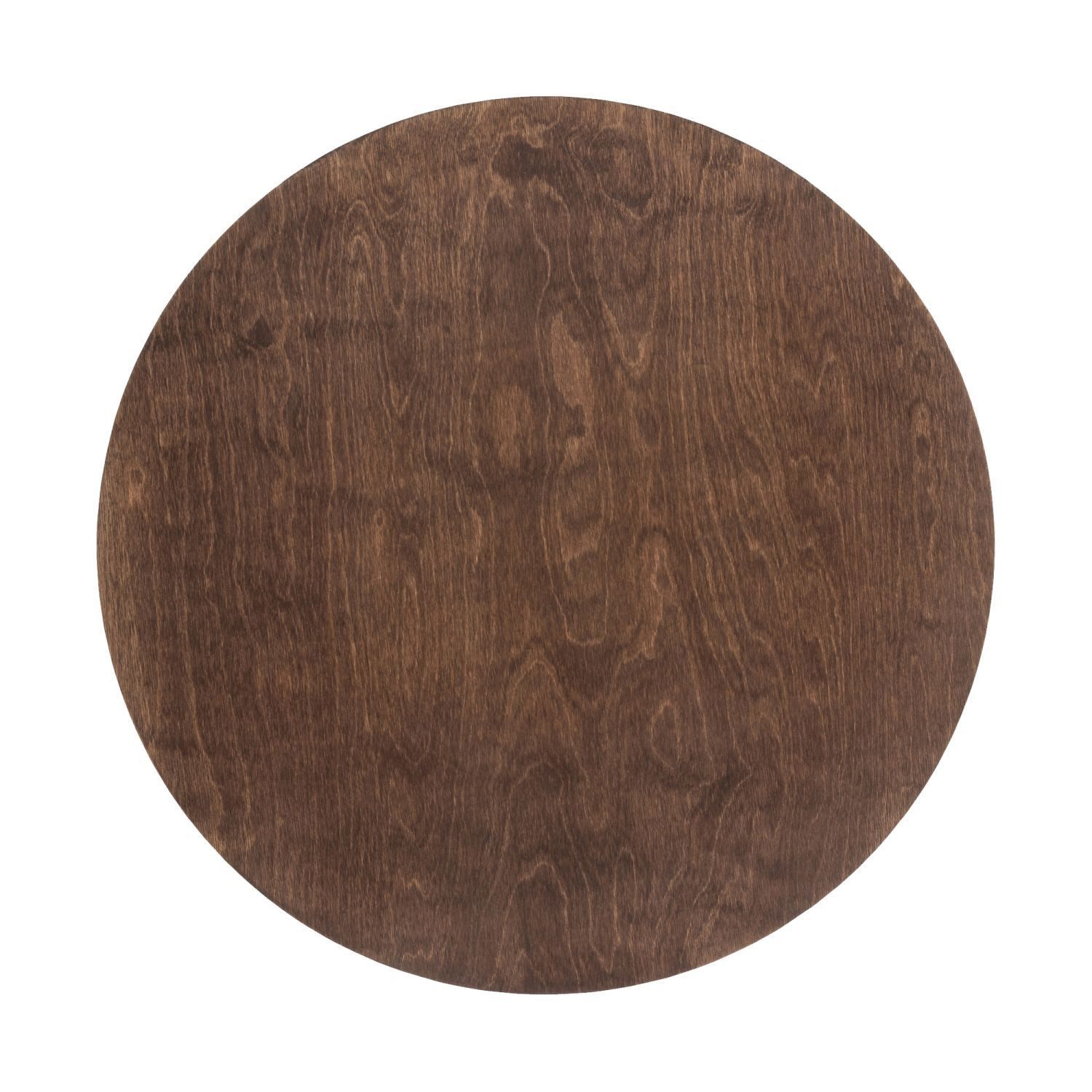 Licht-Erlebnisse Wandleuchte CHAZOS, LED, Warmweiß, LED Holz Dunkles rund 3000 K warmweißes Licht 290 lm Skandinavisch