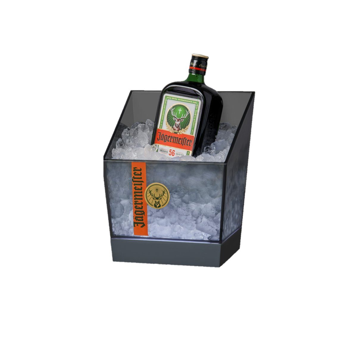 Jägermeister Eiseimer Jägermeister LED Kühler Flaschenkühler Eiskühler Getränkekühler