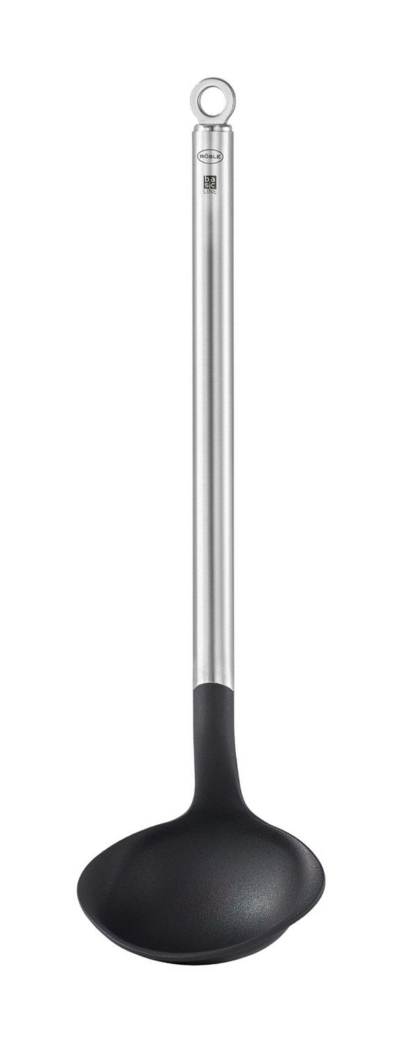 RÖSLE Soßenlöffel BASIC LINE, Länge 28 cm, Edelstahl 18/10, Kunststoff, Öse zum Aufhängen
