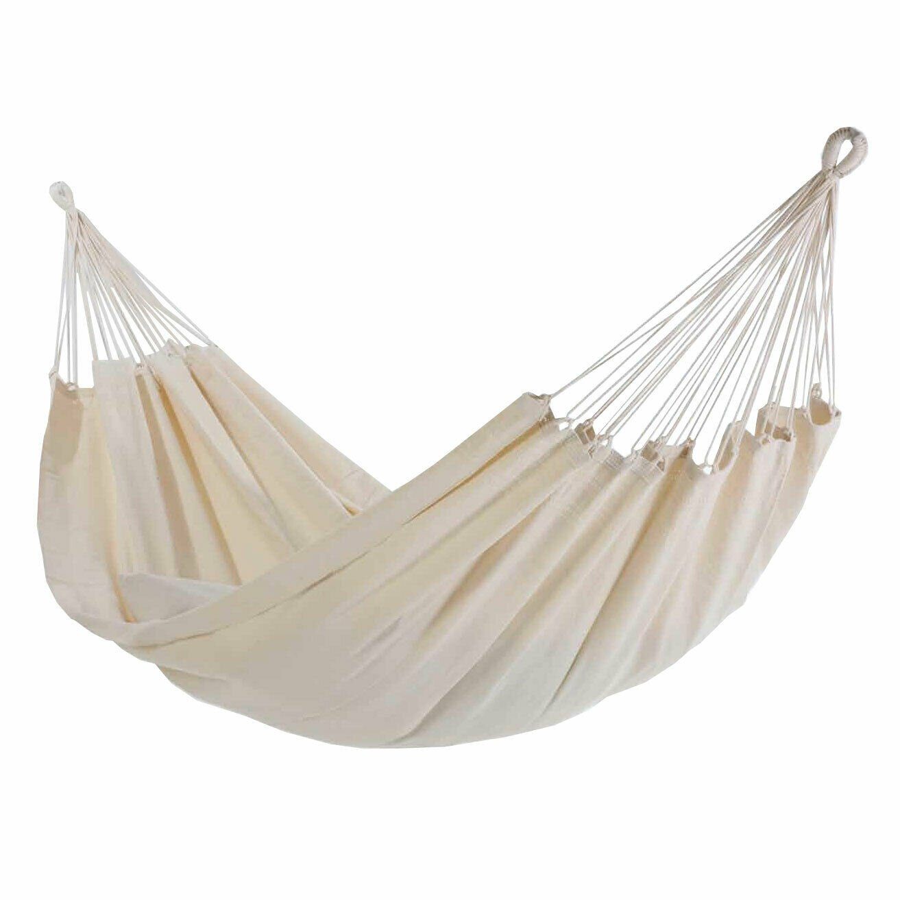 denaná Hängematte Doppel Hängematte Natural aus 100% Baumwolle Tuchhängematte von Denana, Hochwertige Qualität
