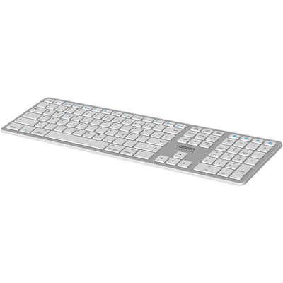 Ultron »UMK-1« PC-Tastatur (Bluetooth, Tastatur, Mac, PC, Tablet, Android, kabellos, Keyboard, wireless, Aluminium)