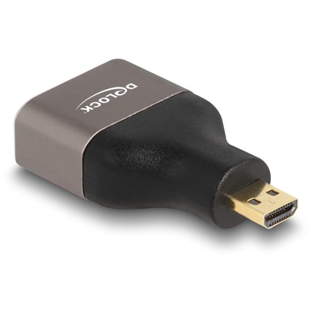 Delock Delock 60079 HDMI Adapter [1x Micro HDMI™ - 1x HDMI-Buchse] Gold, Grau TV-Adapter