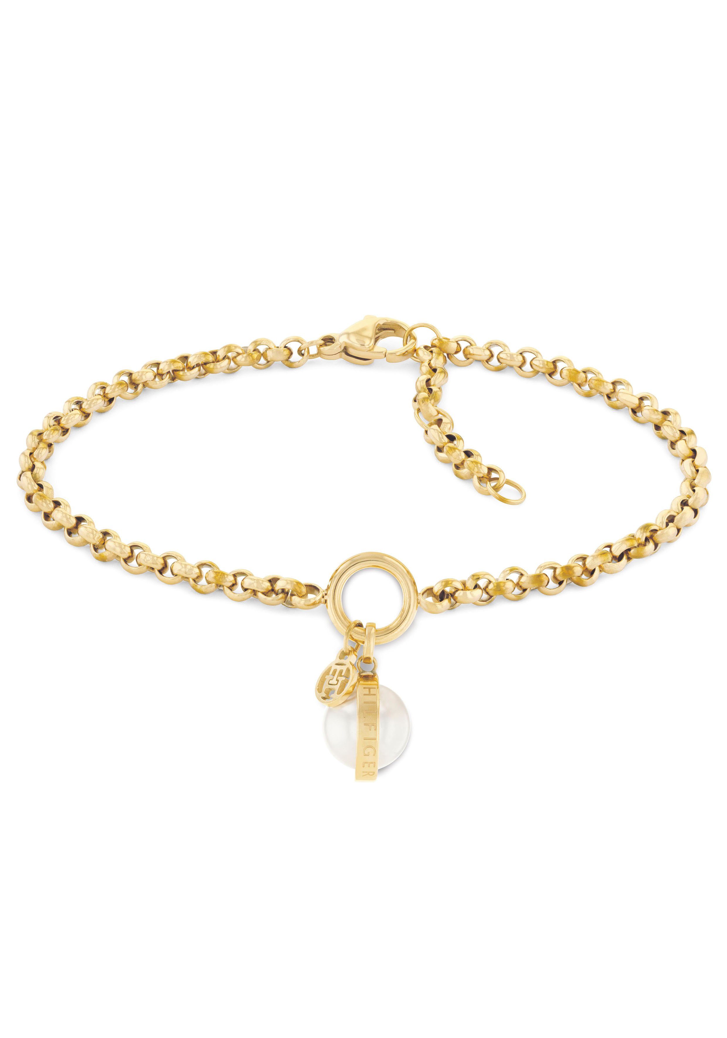 Tommy Hilfiger Armband Schmuck Edelstahl Armschmuck Erbskette, mit Onyx ode günstig online kaufen