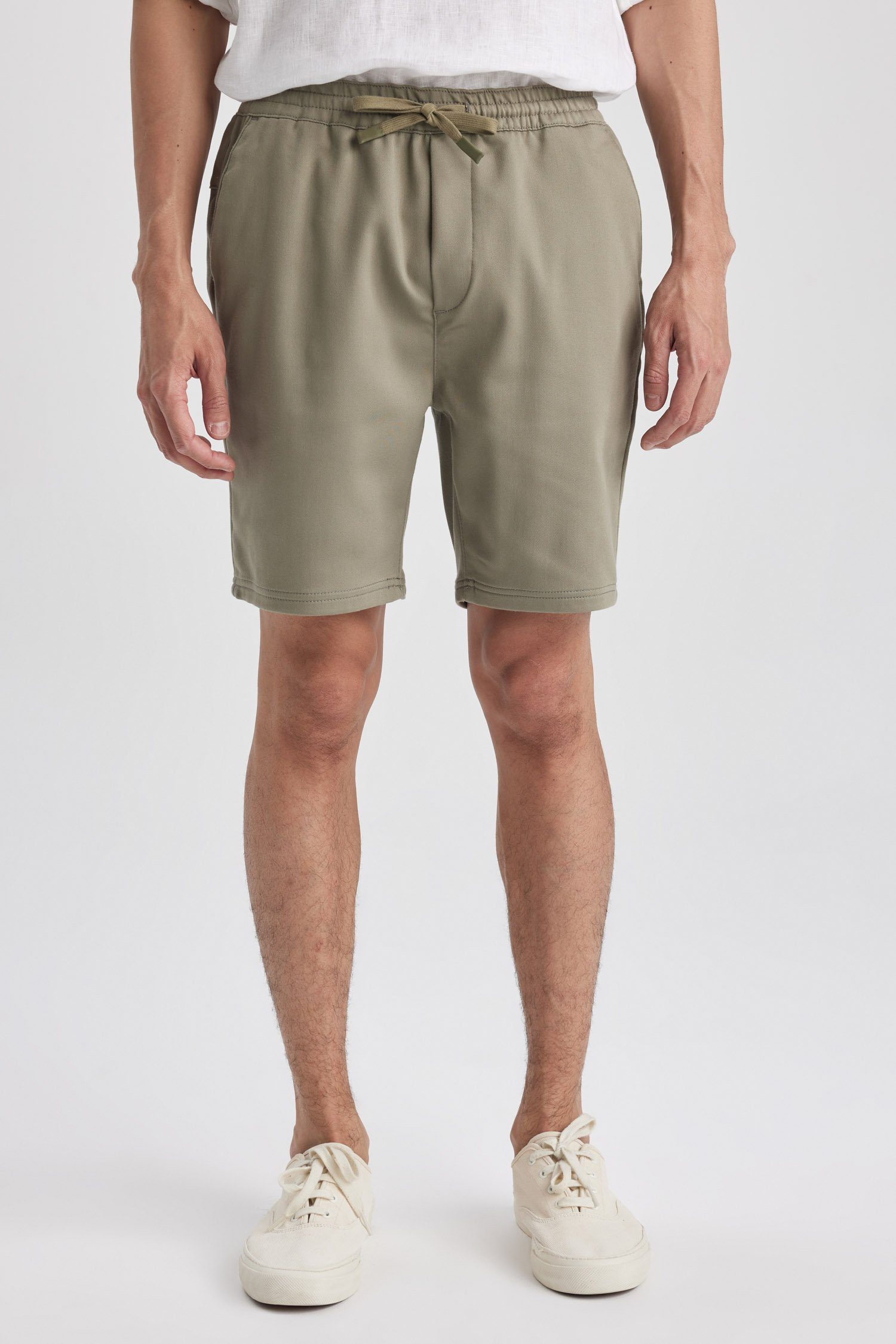DeFacto Shorts Shorts SLIM FIT Khaki | Shorts