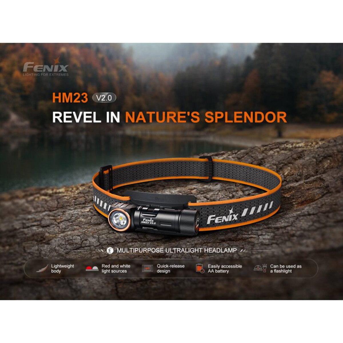 Fenix LED Stirnlampe HM23 V2.0 300 Lumen - LED Stirnlampe