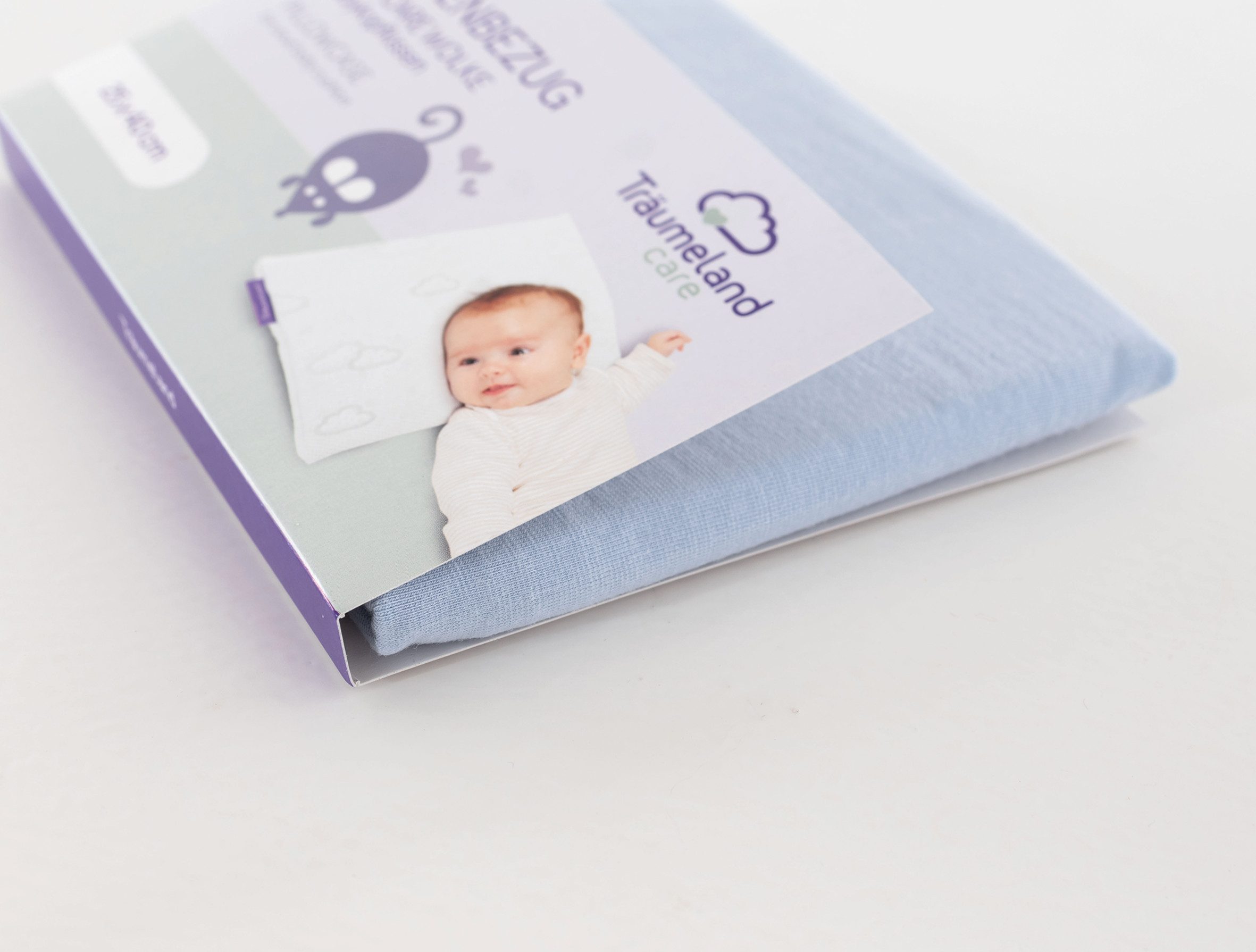 Träumeland Babykissen Kissenbezug für WOLKE Babykopfkissen
