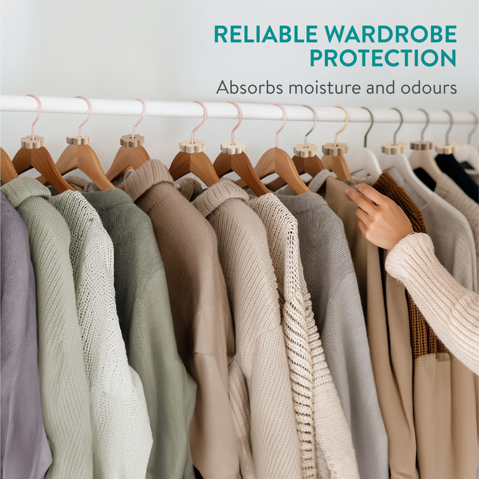 Navaris Dekobügel Zedernholz Ringe - Kleiderbügel Ring - Natürlicher Duft H günstig online kaufen