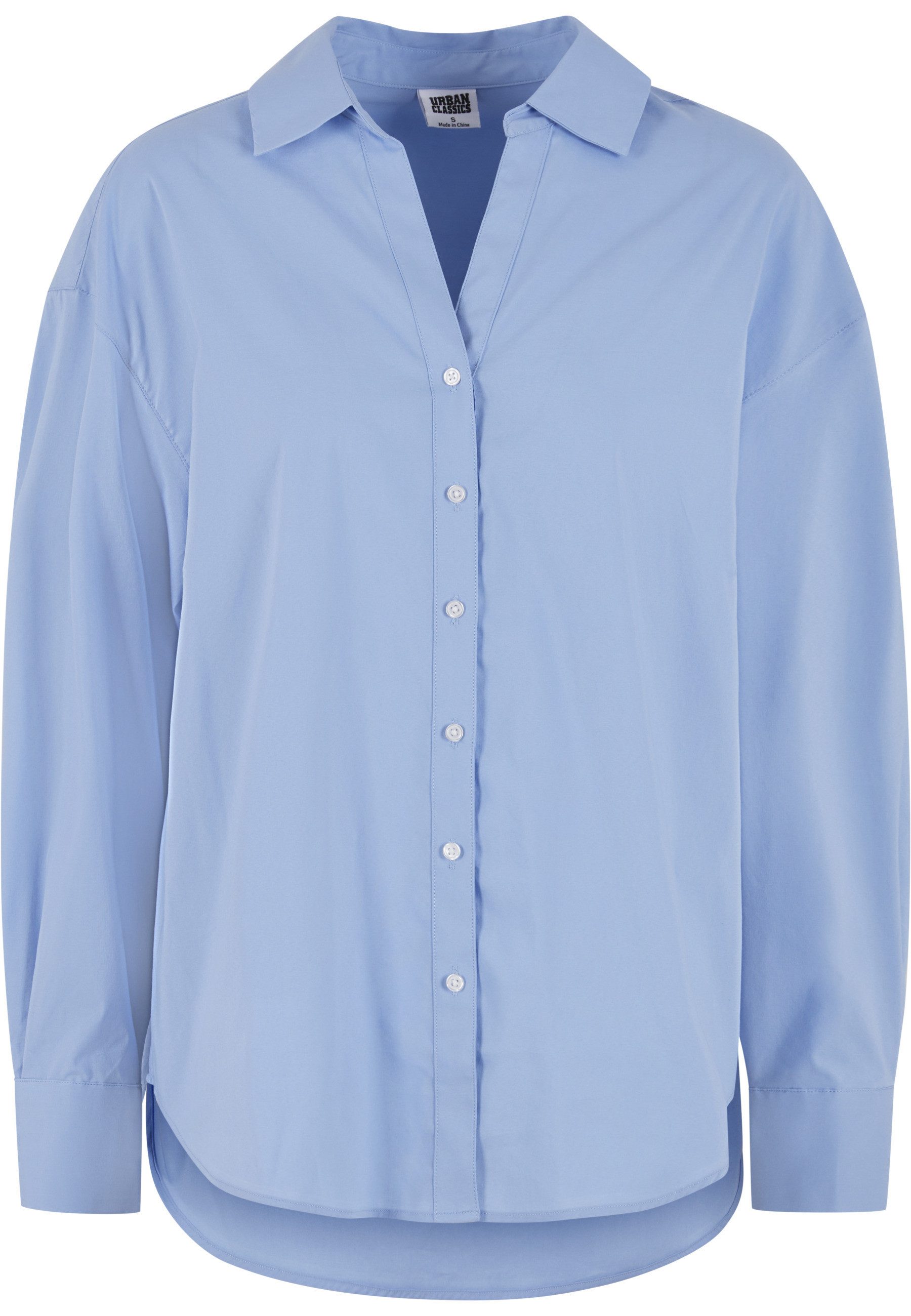 URBAN CLASSICS Klassische Bluse Urban Classics Ladies Oversized Cotton Blou günstig online kaufen