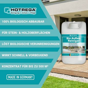 HOTREGA® Bio Außenreiniger Steinreiniger Terrassen- und Pflasterreiniger 2x5L Universalreiniger