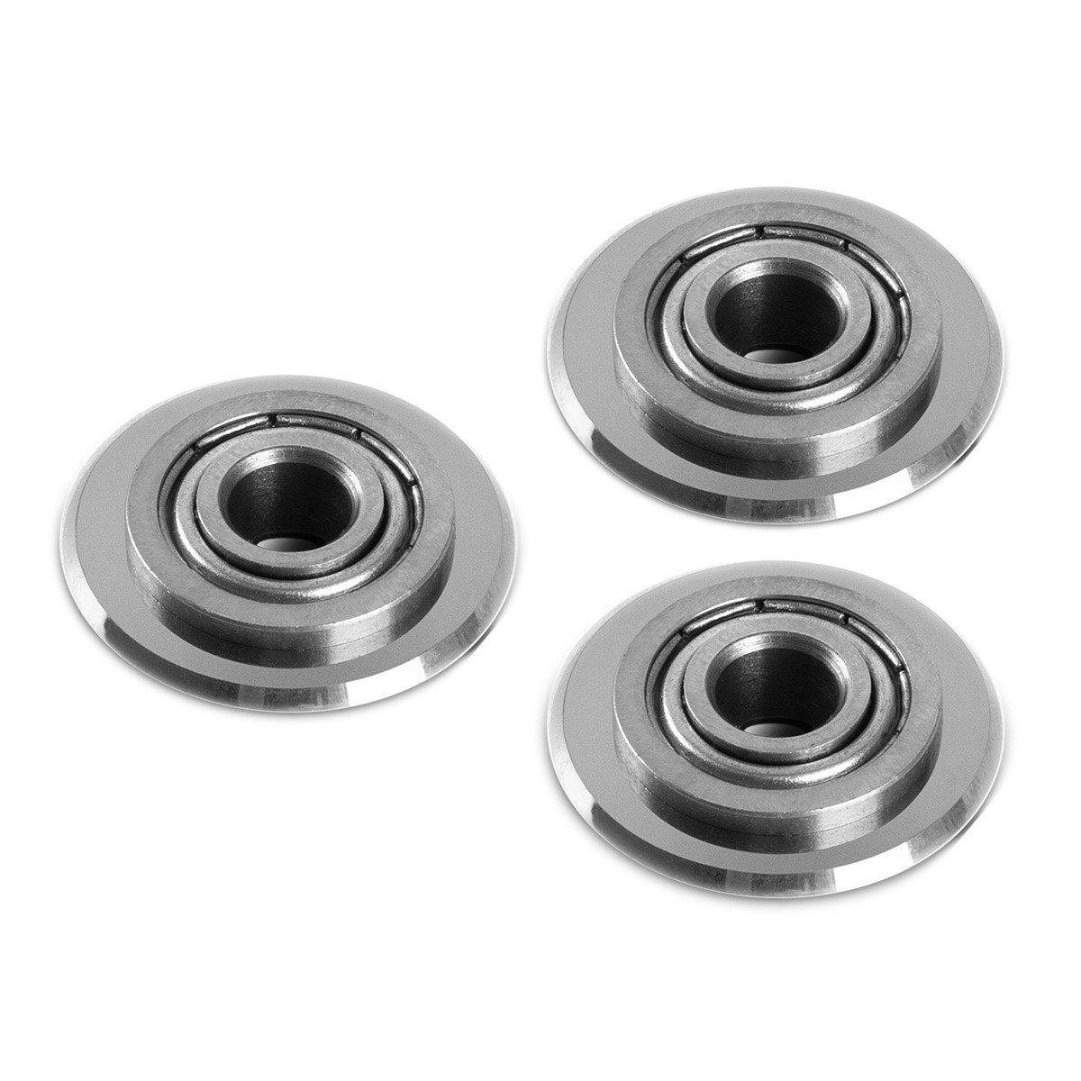 STAHLWERK manueller Fliesenschneider 3 x Universal Fliesenschneidrad 22 x 6 x 6 mm 14 mm Schneidleistung, Set, 1-tlg., Set, perfekte Schneidleistung