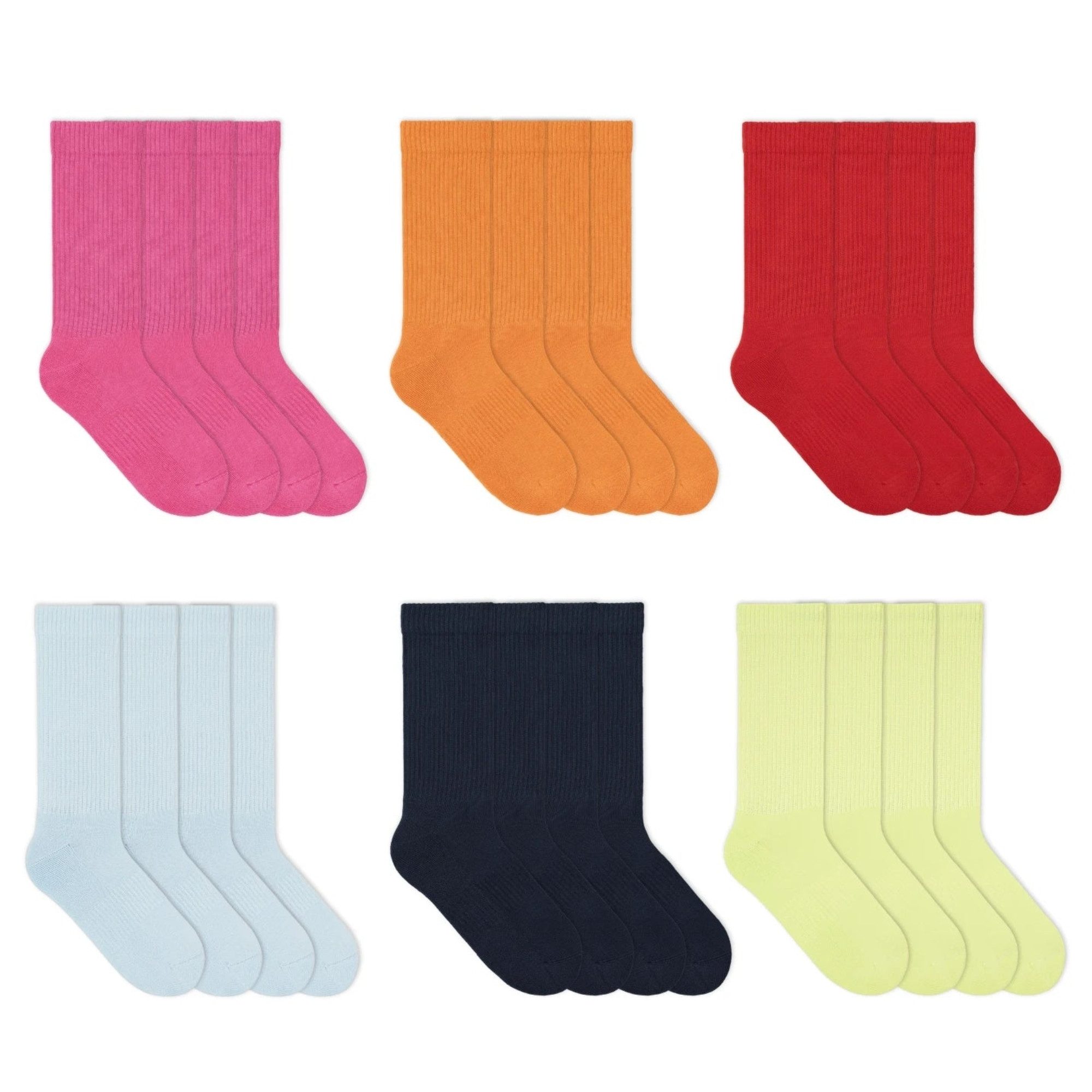 von Jungfeld Tennissocken einfarbiges Bundle Bio-Baumwolle 35-46 Unisex (12-Paar, 12er-Pack) verstärkte Ferse & Fußsohle, Bio-Baumwolle
