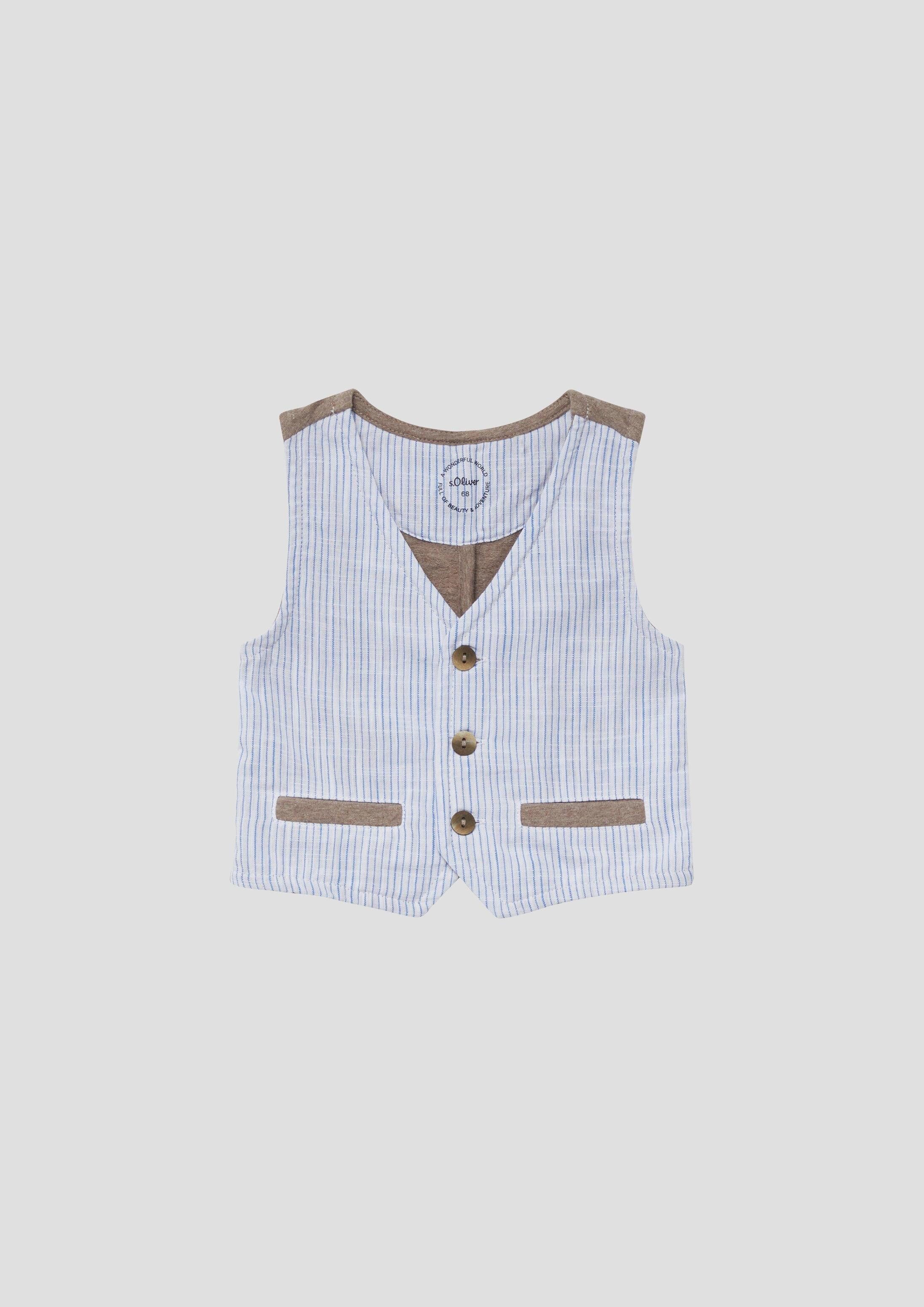 s.Oliver Jackenblazer Indoor-Weste Festliche Weste im Fabricmix