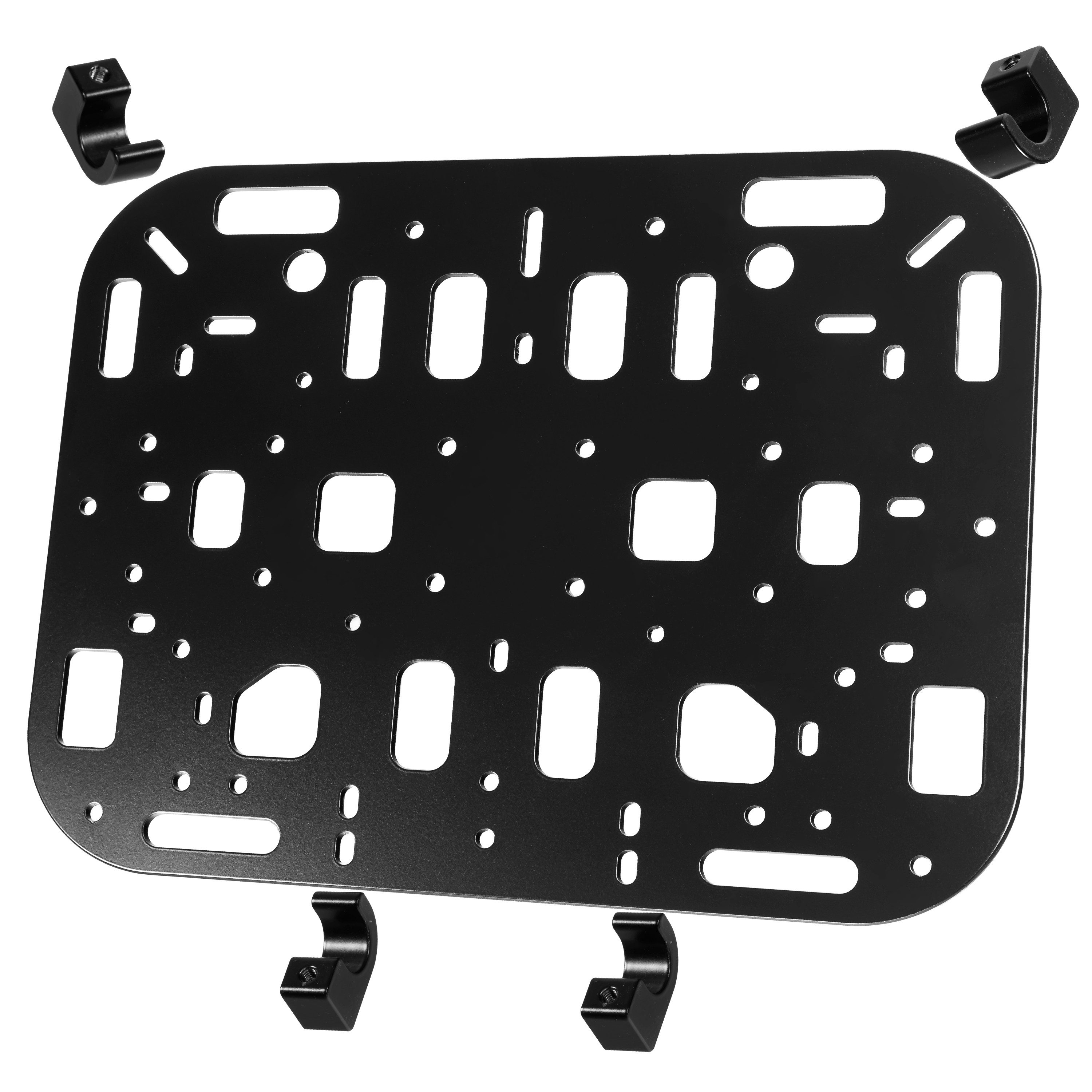 SCHNORR Fahrrad-Gepäckträger Motorrad-Montageplatte für Seitentaschen - 16-20 mm - Träger