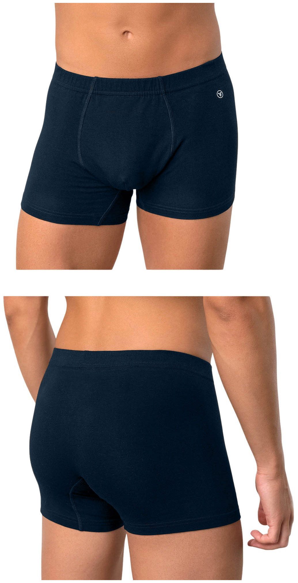 Vamp Boxershorts UOMO di VAMP (Set, 2-St., Set) Herren 2er Pack Retroshorts Baumwolle blau