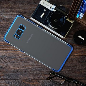 CoolGadget Handyhülle Slim Case Farbrand für Samsung Galaxy S8 Plus 6,2 Zoll, Hülle Silikon Cover für Samsung S8+ Schutzhülle