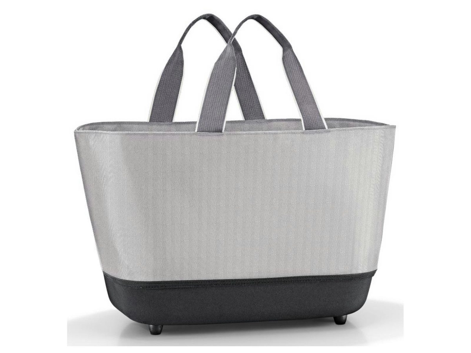 REISENTHEL® Einkaufskorb shoppingbasket herringbone grey, shoppingbasket günstig online kaufen