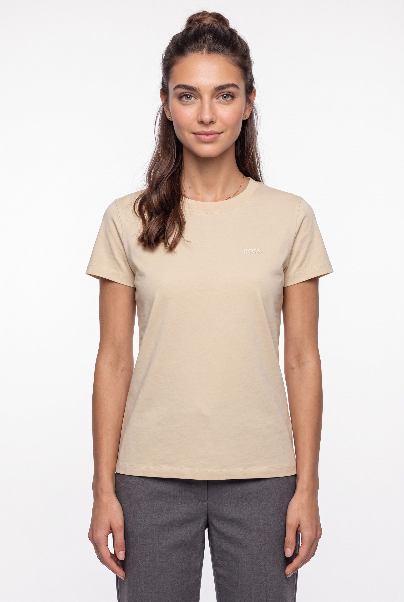 BOSS ORANGE T-Shirt Esogo Premium Damenmode mit Logo – Bild 2 von 5
