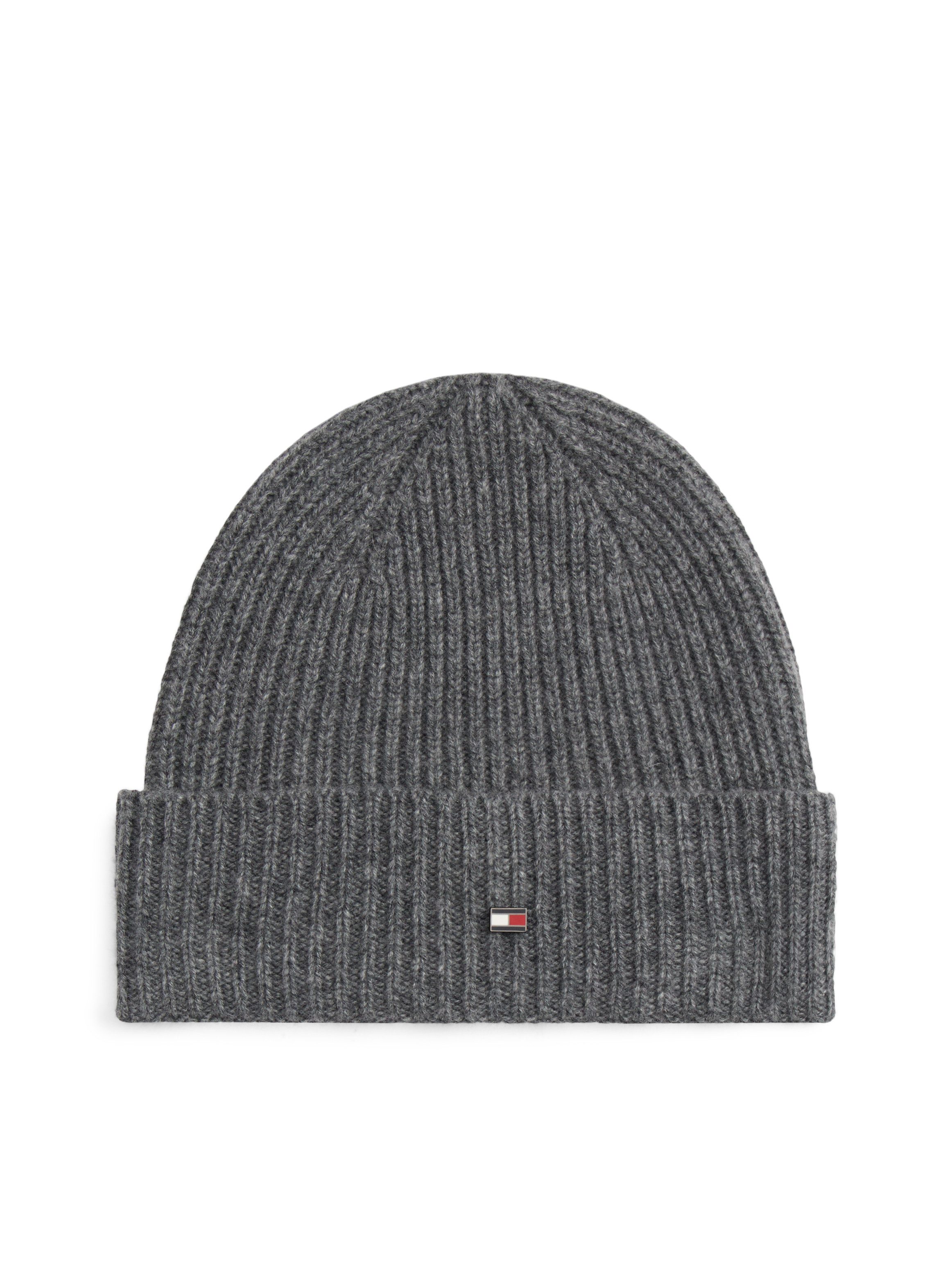 Tommy Hilfiger Beanie TH FLAG CASHMERE Premium Line mit Umschlag, aus Stric günstig online kaufen