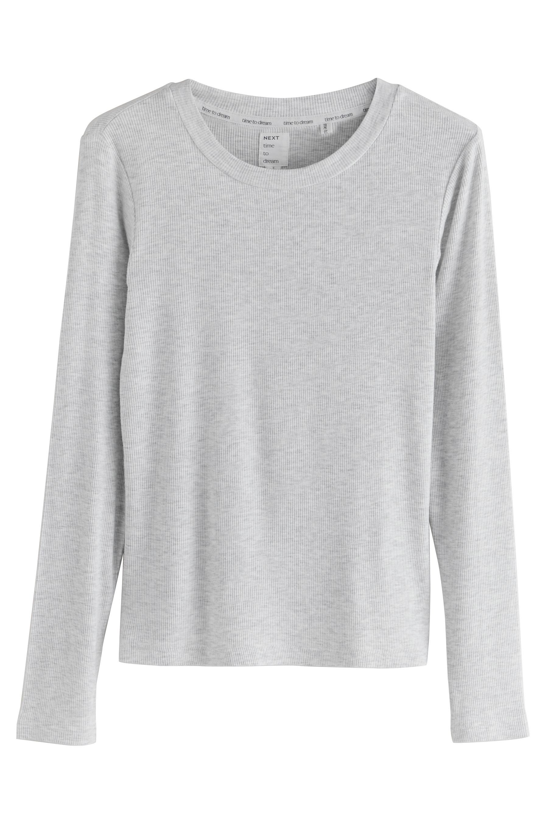 Next Pyjama Gerippter Langarm-Pyjama (2 tlg) günstig online kaufen