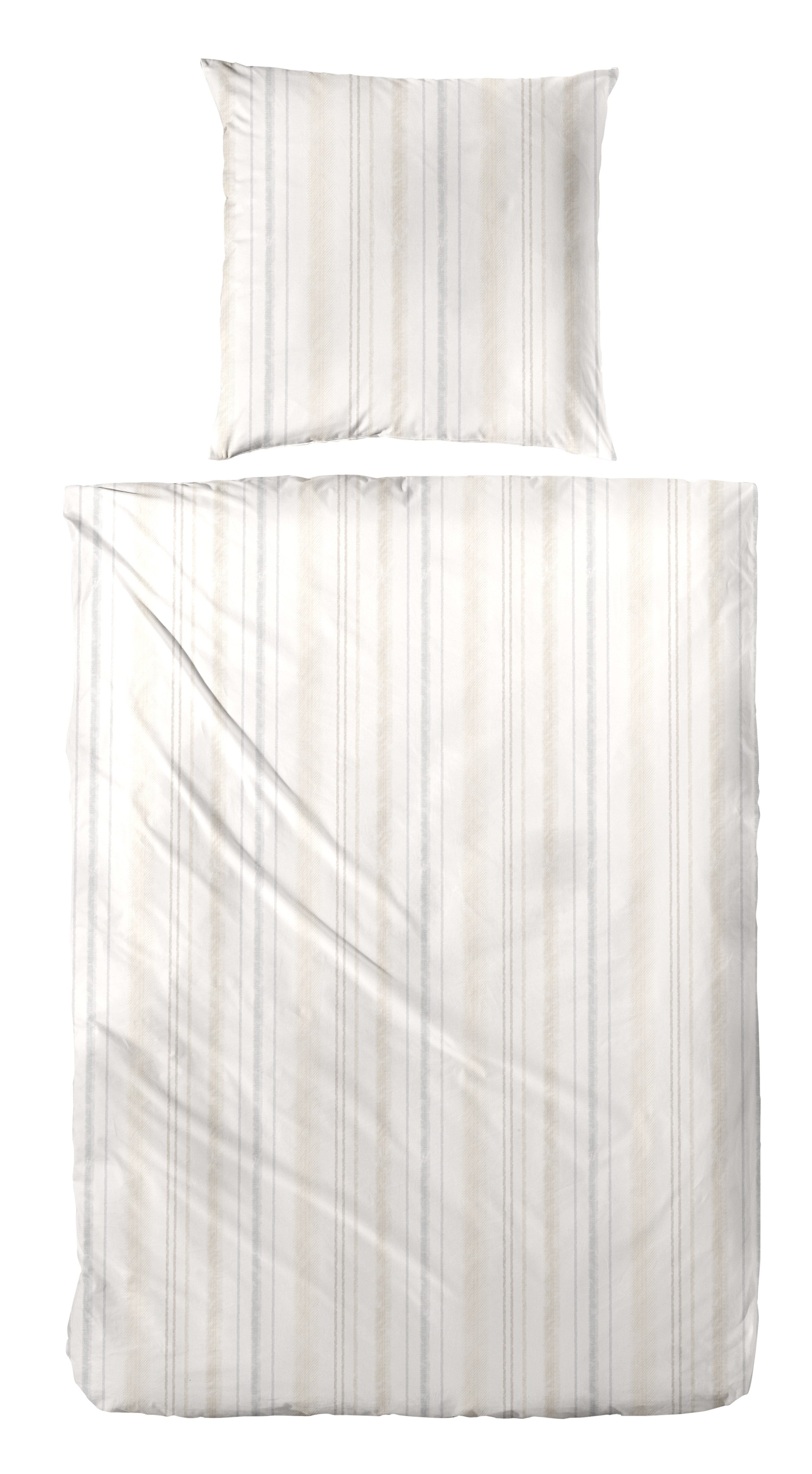 Primera Bettwäsche Halbleinen-Bettwäsche, Halbleinen, 2 teilig, 55% Baumwolle, 45% Leinen