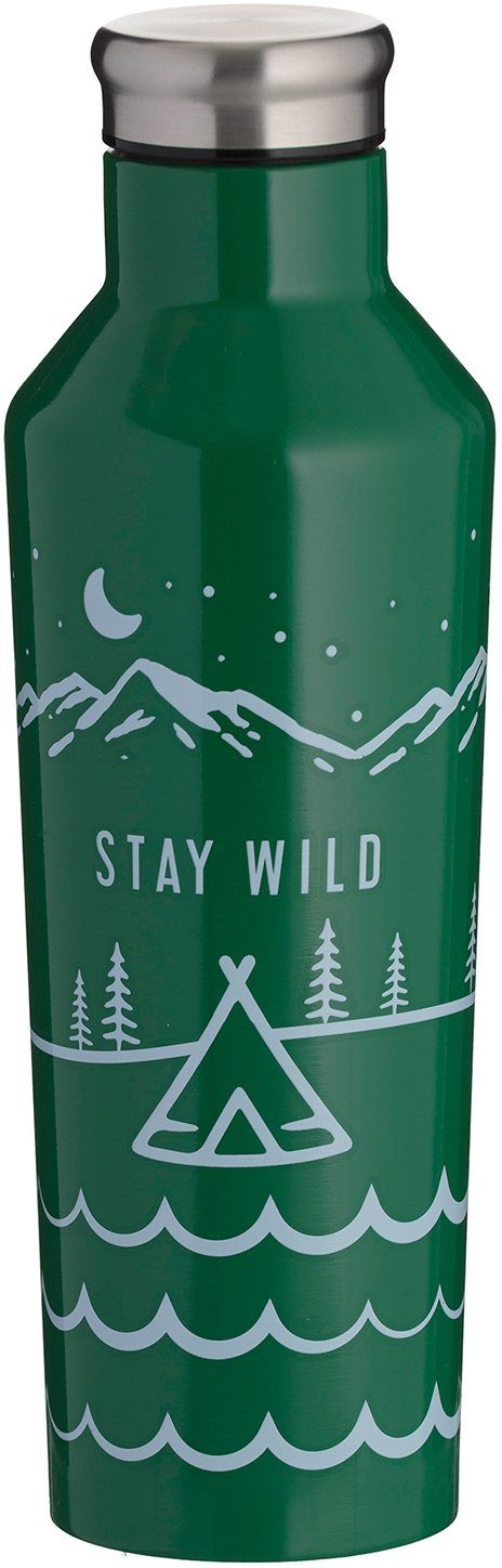 Typhoon Isolierflasche PURE NEW BLACK, Edelstahl mit Trend-Design, doppelwandig isoliert, 0,5 Liter